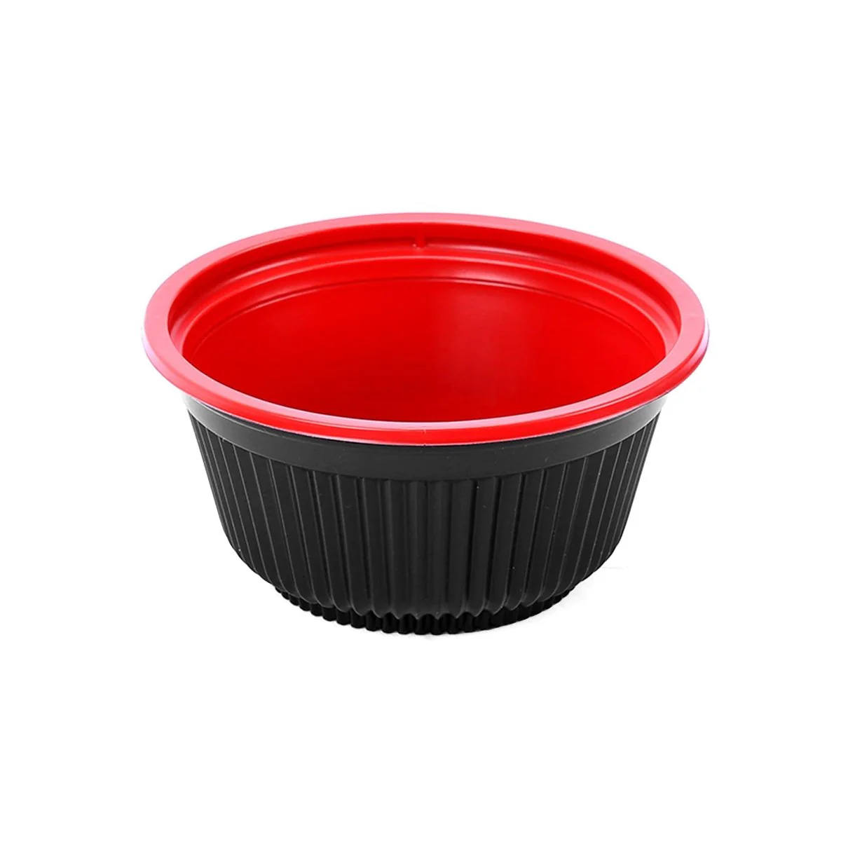 Red & Black Soup Bowl 550 cc with Lids 200 Pieces
