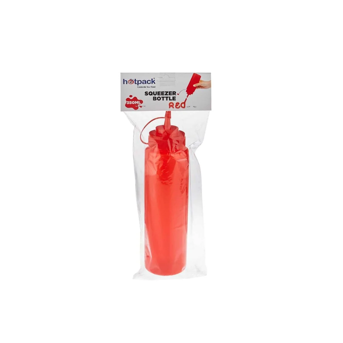 Red Squeeze Bottle 1 Piece - Image 2