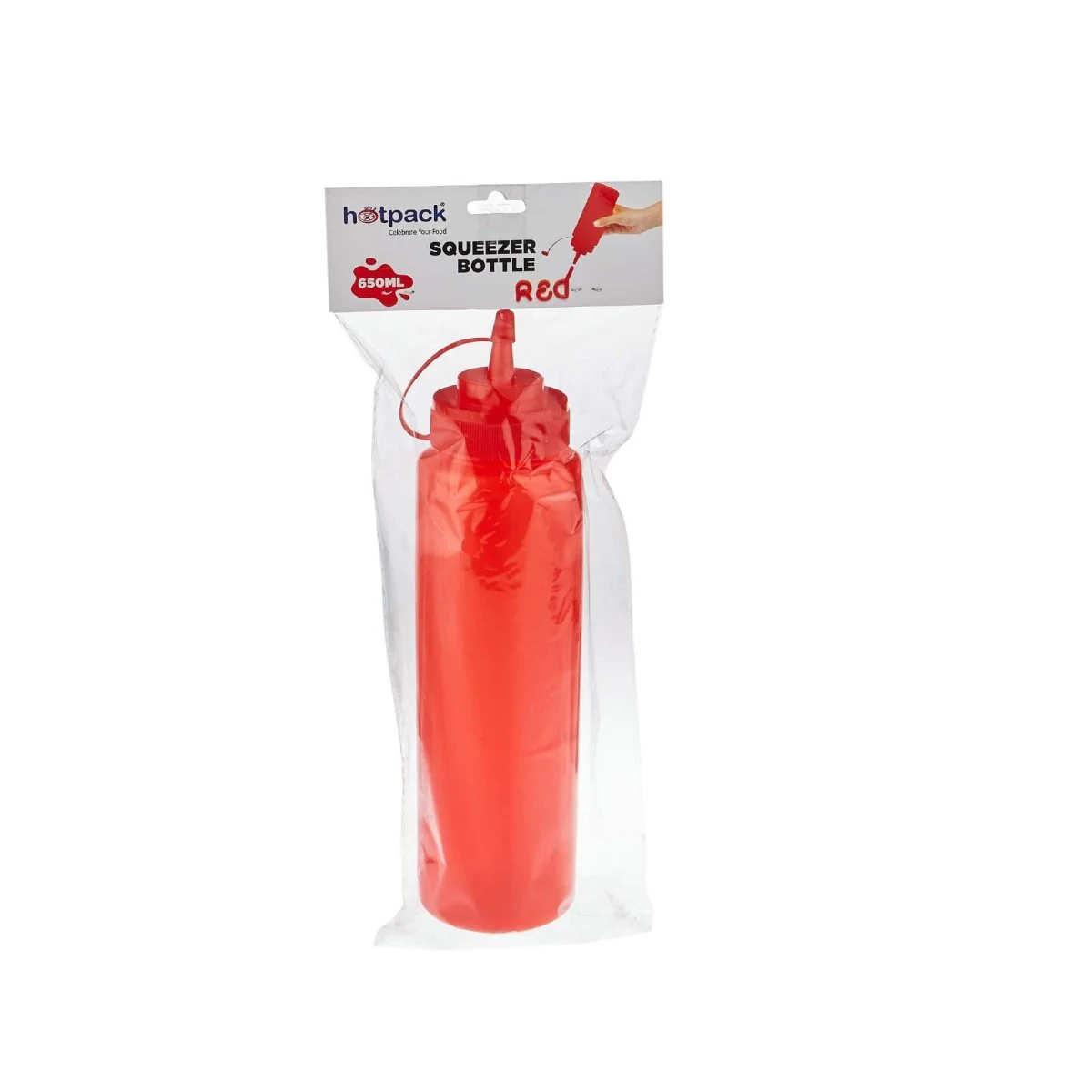 Red Squeeze Bottle 1 Piece - Image 4