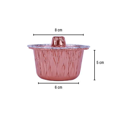 Round Aluminium Pot Container With Lid - Image 29