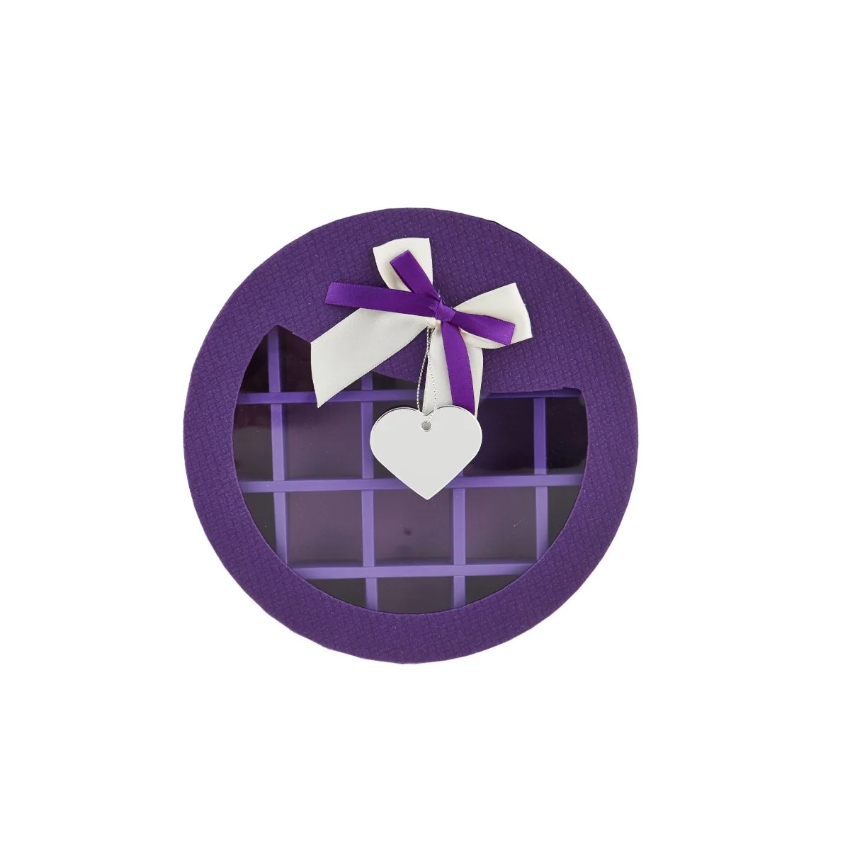 Round Chocolate Gift Box 21 Division  - 1 Piece - Image 13