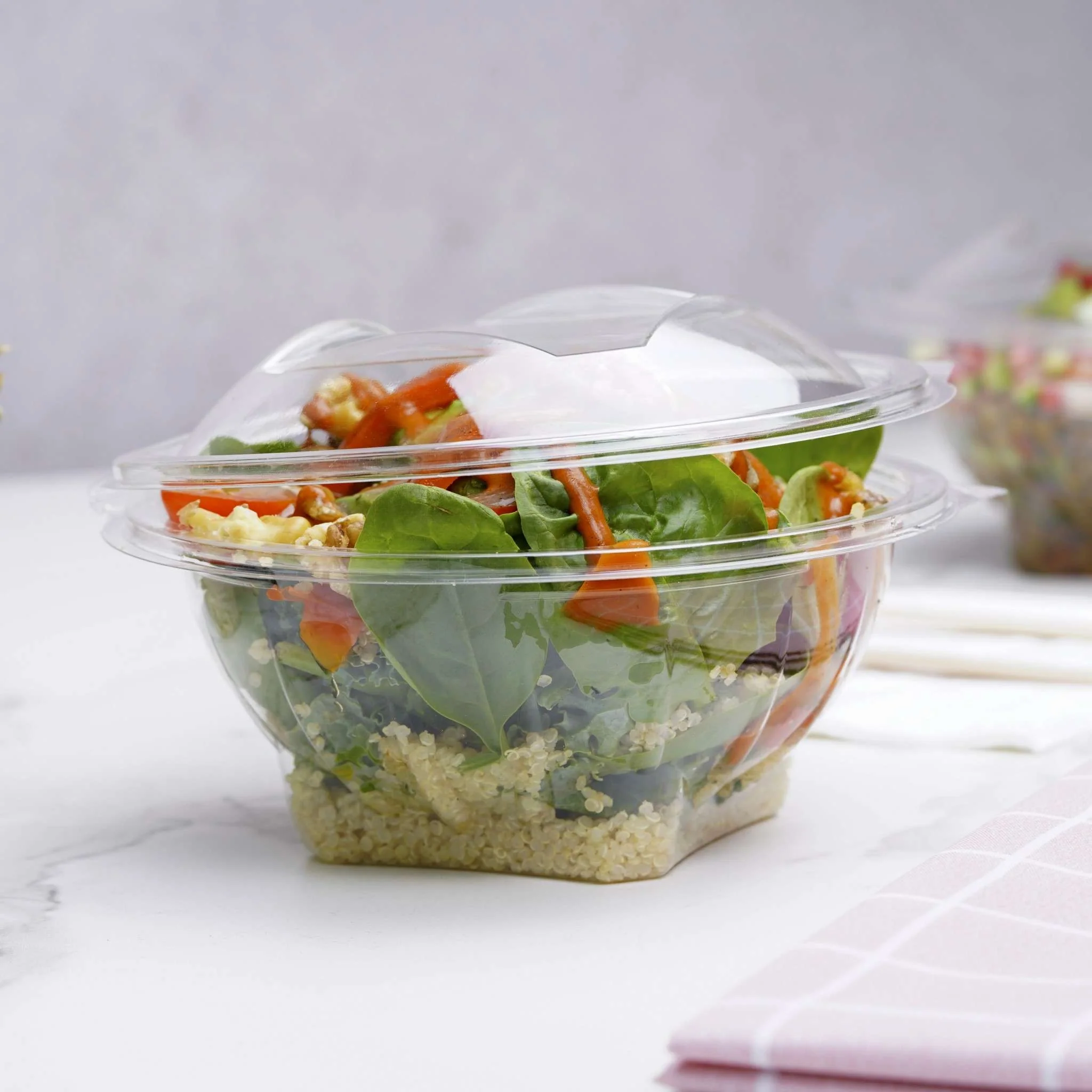 Round Hinged Salad Bowl - Image 2