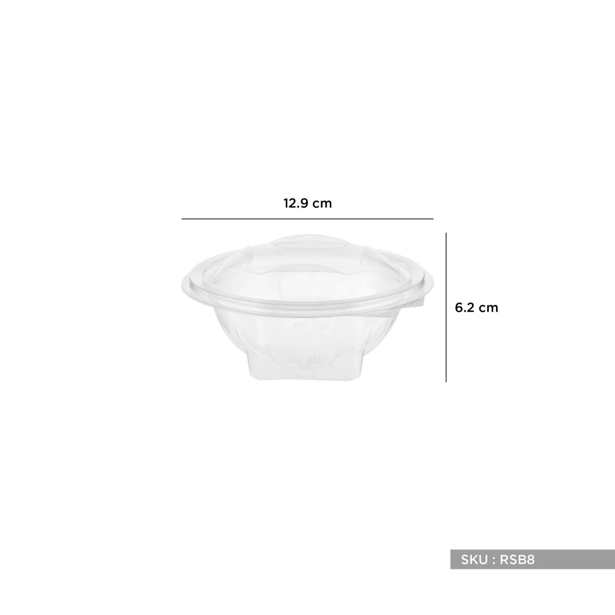 Round Hinged Salad Bowl - Image 7