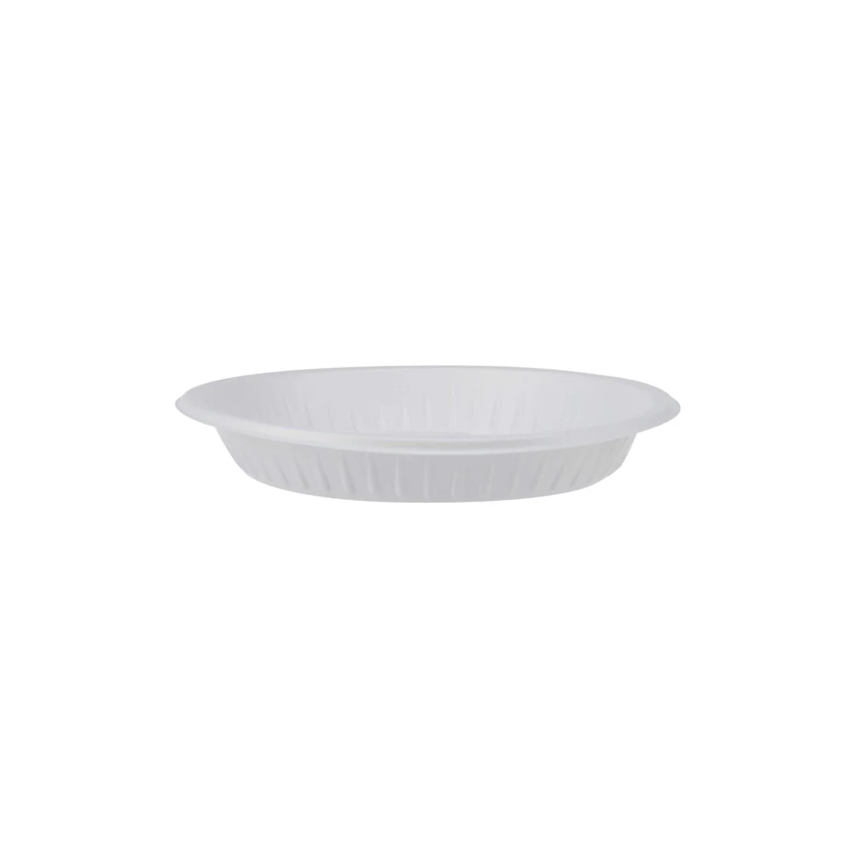 Round Plastic Plate White - Image 13