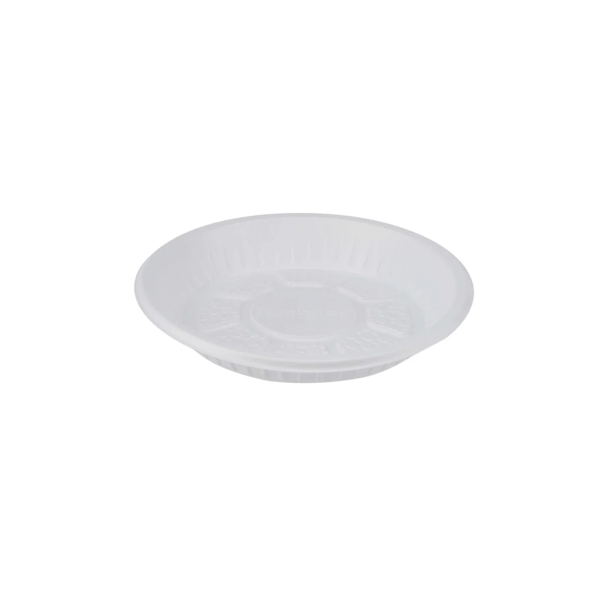 Round Plastic Plate White - Image 14