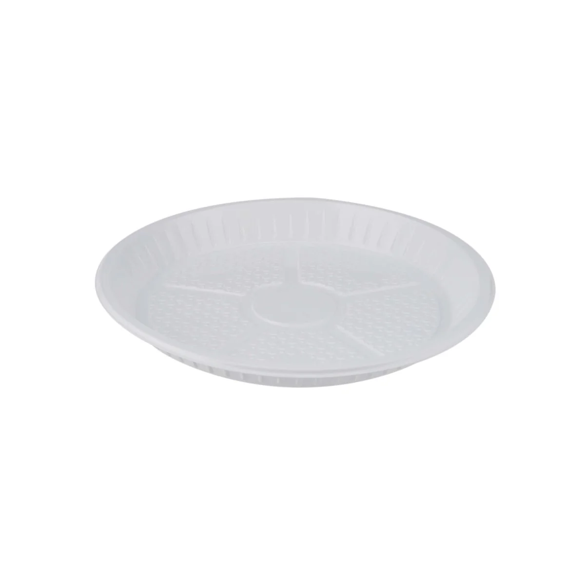 Round Plastic Plate White - Image 19
