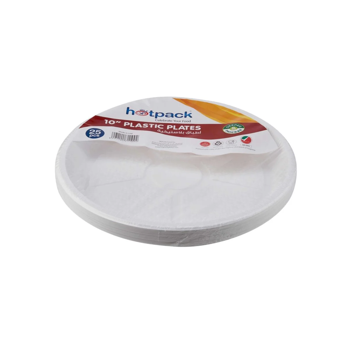 Round Plastic Plate White - Image 22