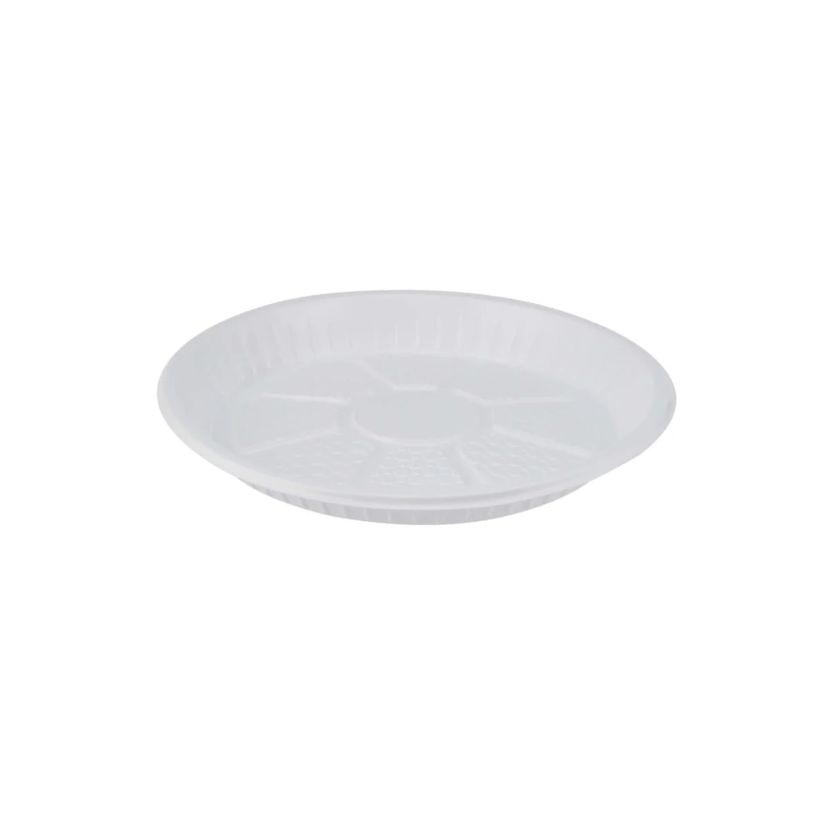 Round Plastic Plate White - Image 25