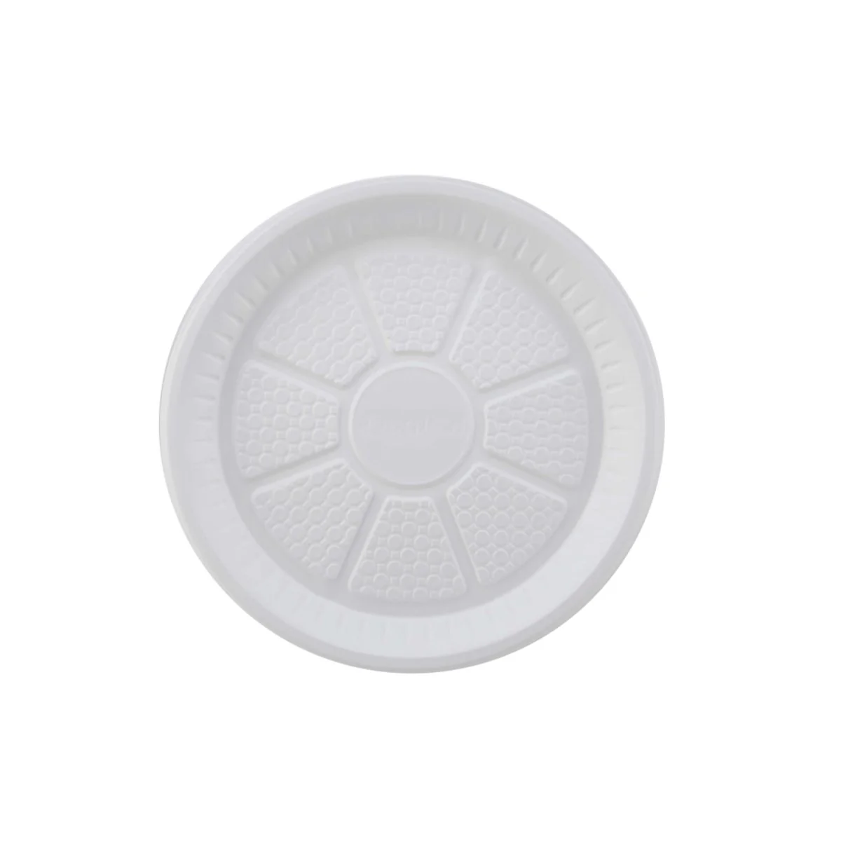 Round Plastic Plate White - Image 26