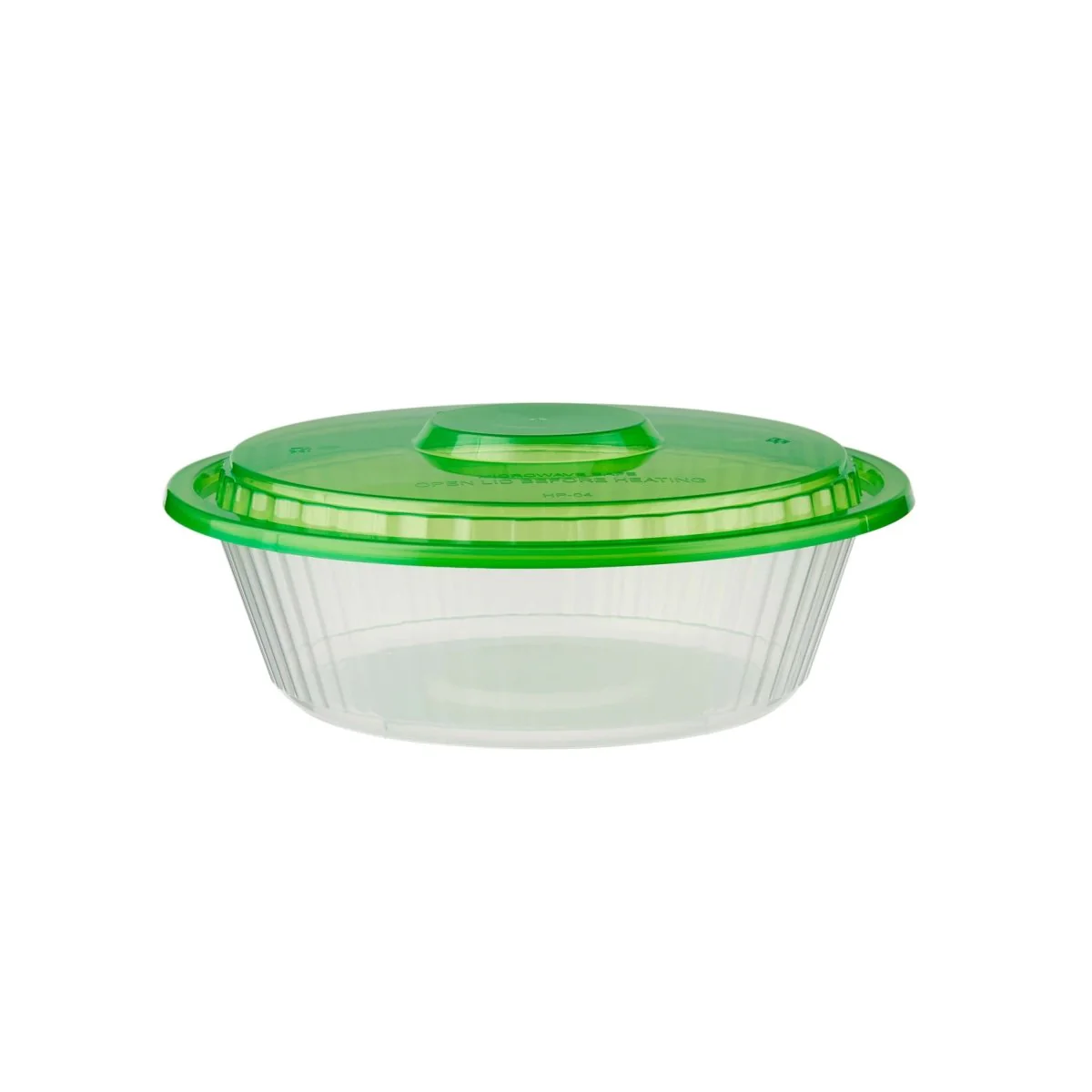 Round Ribbed Microwave Bowl With Color Lid - Image 21