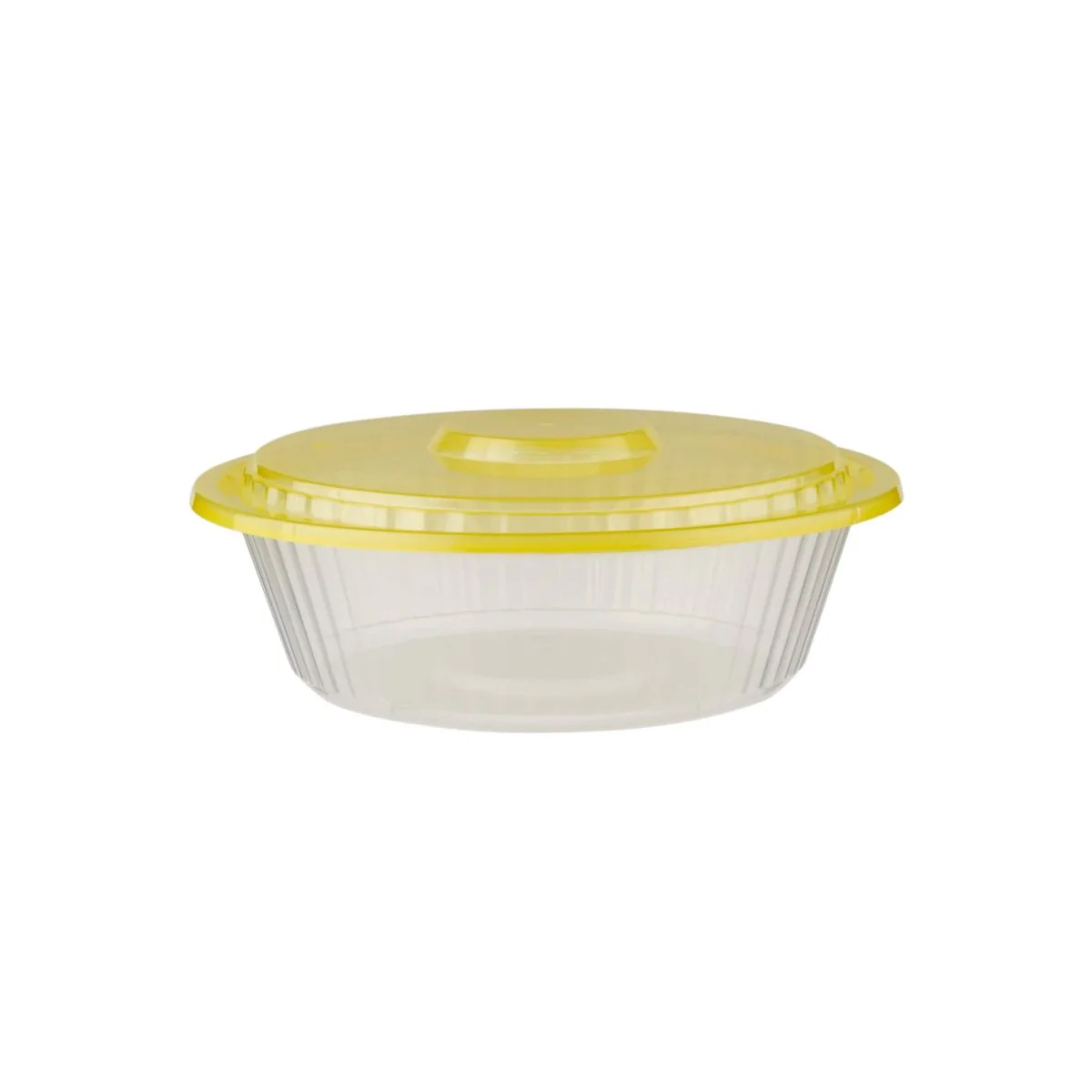 Round Ribbed Microwave Bowl With Color Lid - Image 28