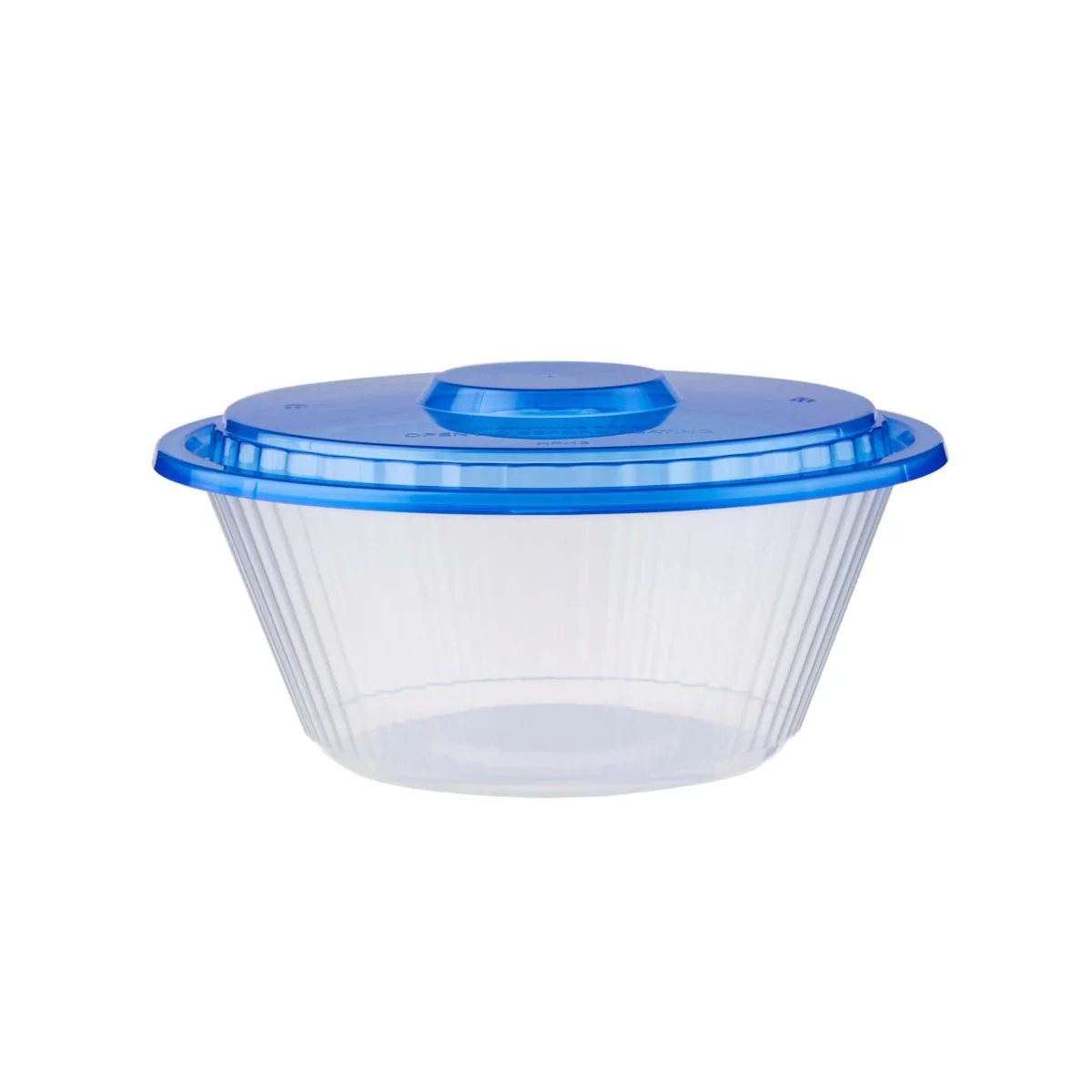 Round Ribbed Microwave Bowl With Color Lid - Image 32