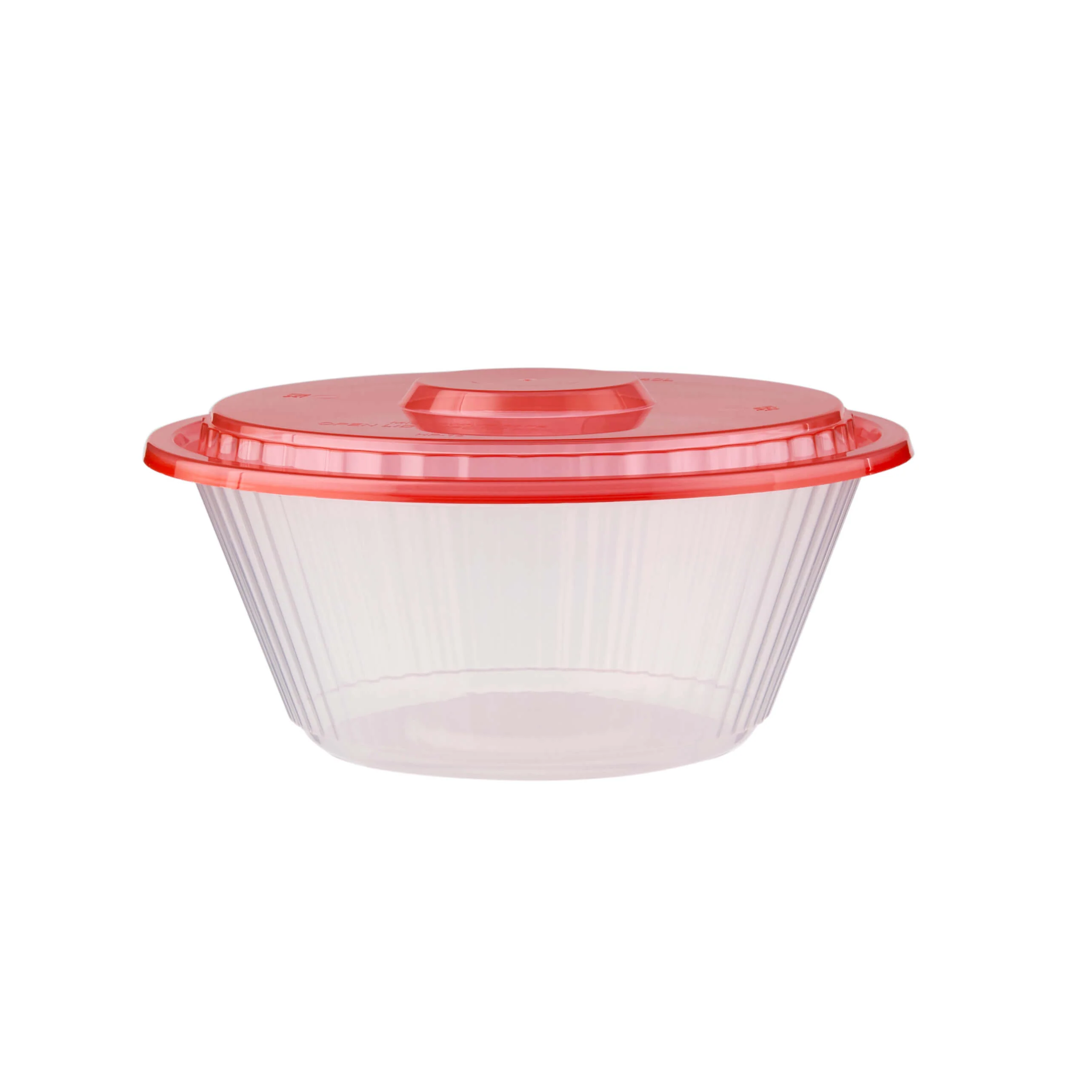 Round Ribbed Microwave Bowl With Color Lid - Image 41