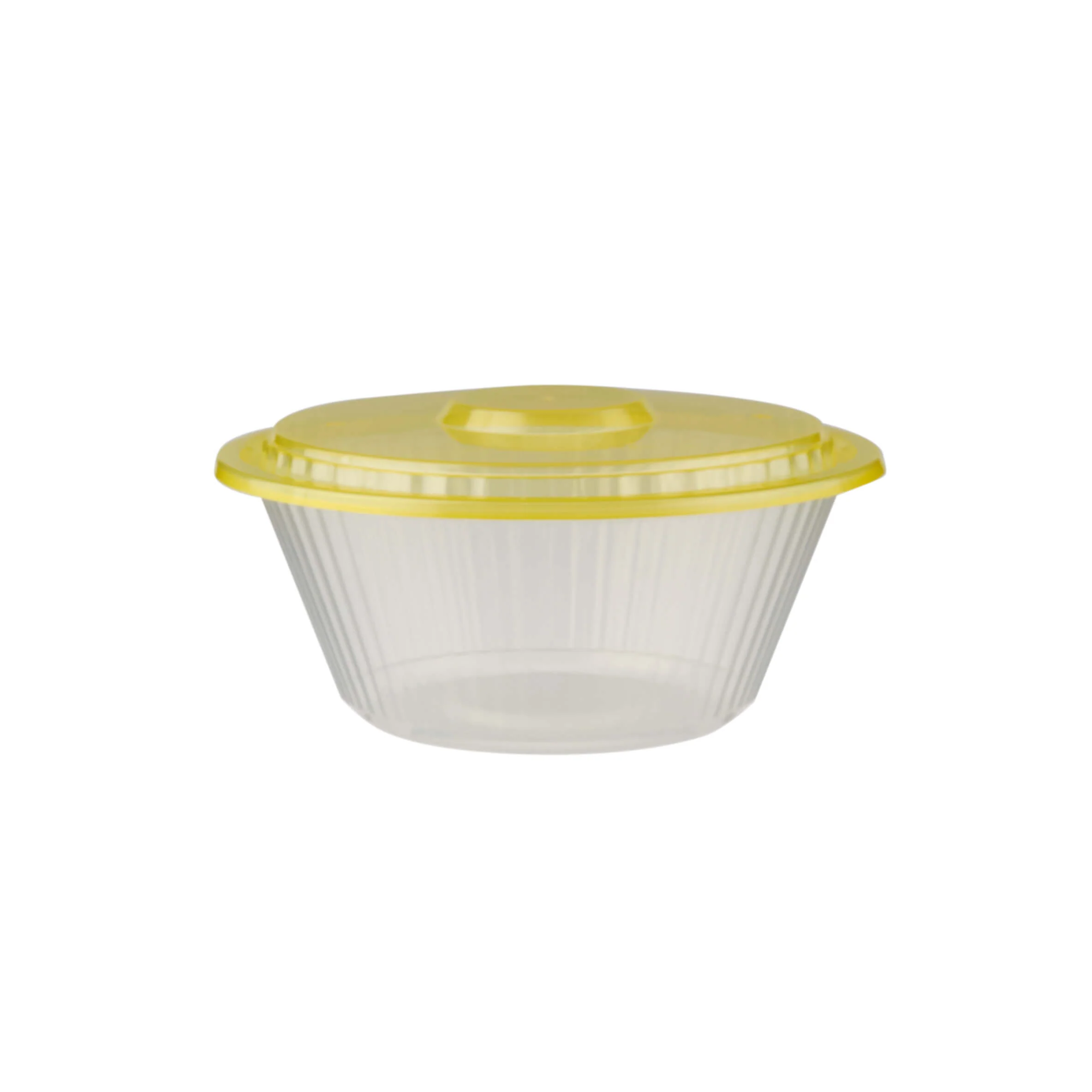 Round Ribbed Microwave Bowl With Color Lid - Image 46