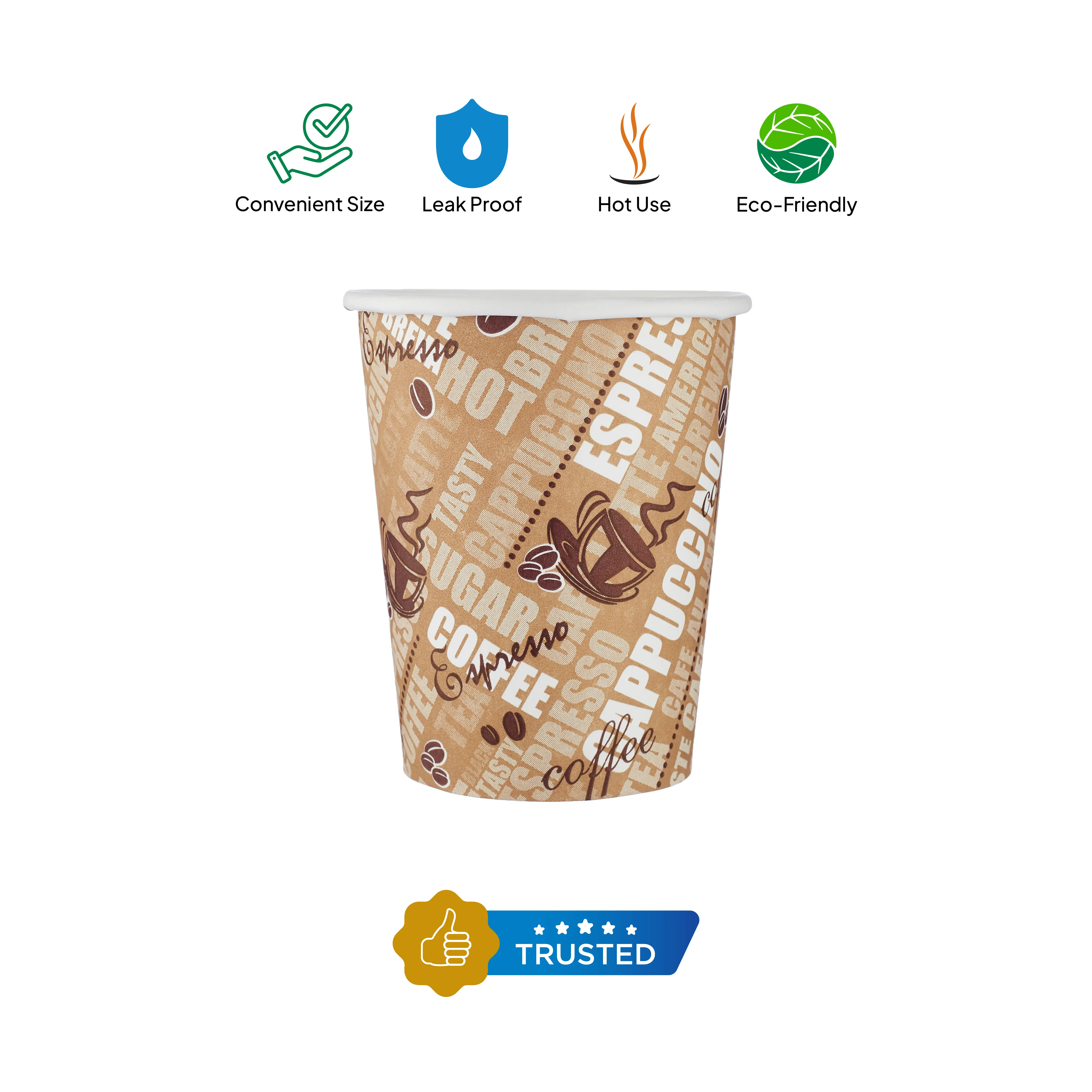 Single Wall Printed Paper Cup 20 Pieces - Image 11