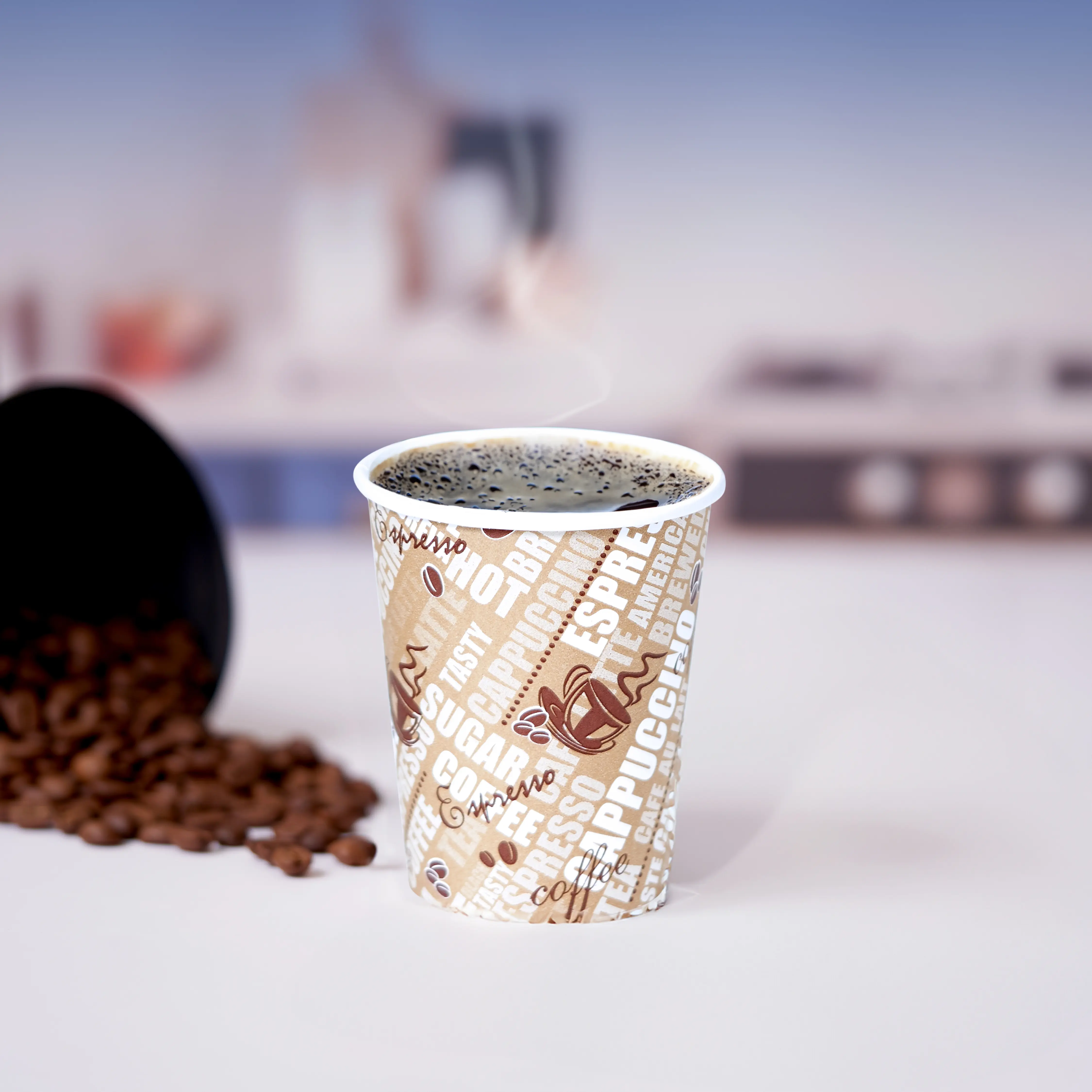 Single Wall Printed Paper Cup 20 Pieces - Image 4