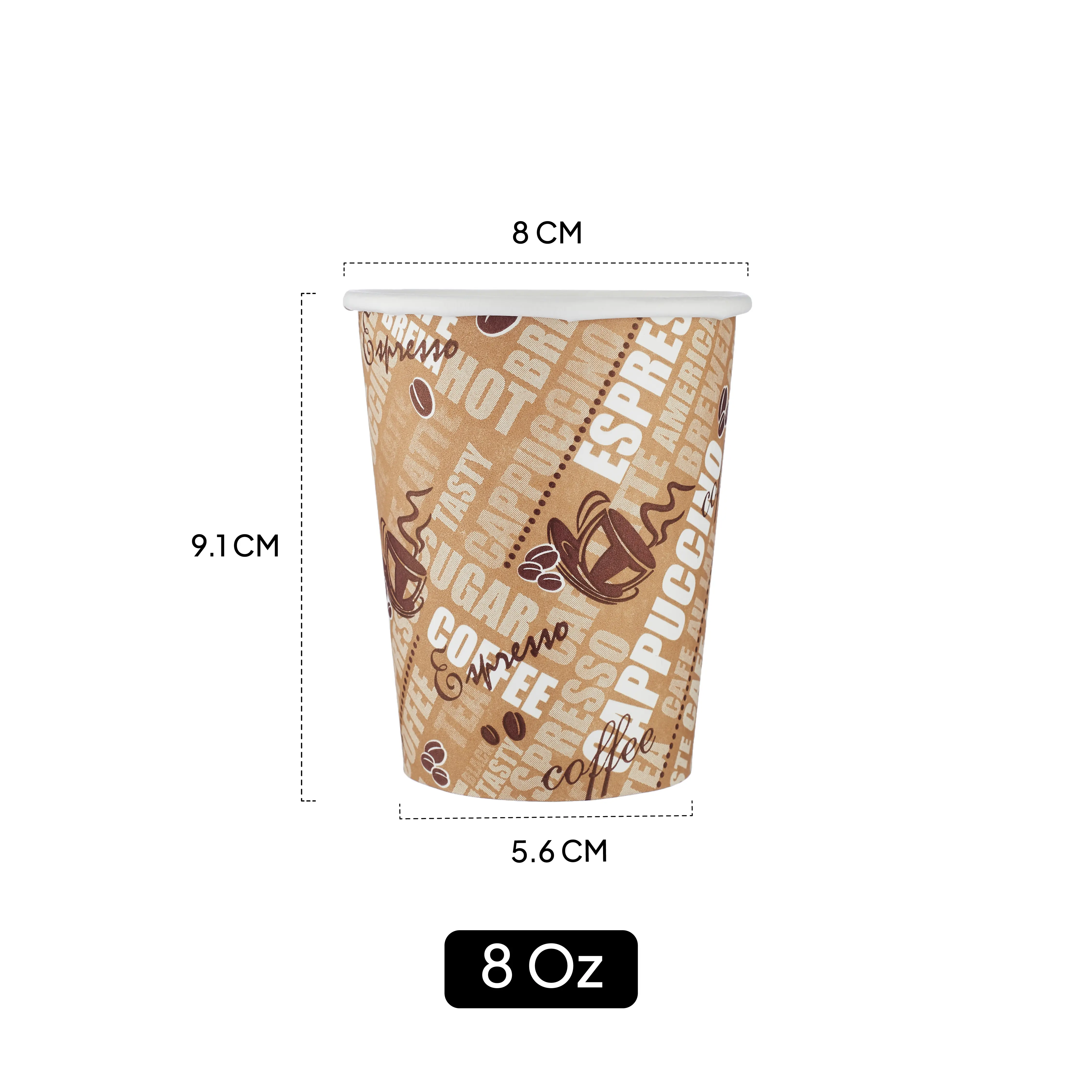 Single Wall Printed Paper Cup 20 Pieces - Image 9