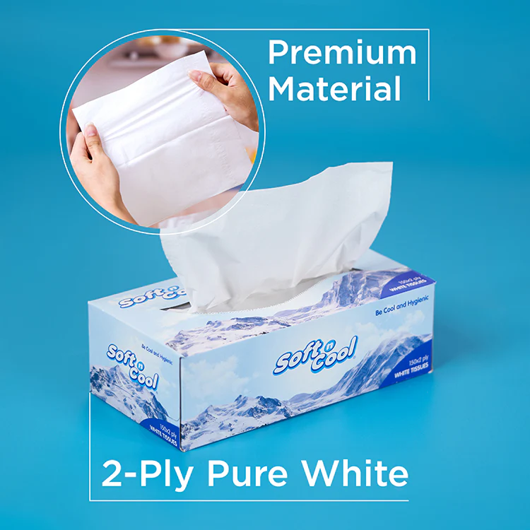 Soft n Cool Facial Tissue 200 Sheets x 2 Ply 5 Boxes + 150 sheets x 2 Ply 1 Box - Image 6