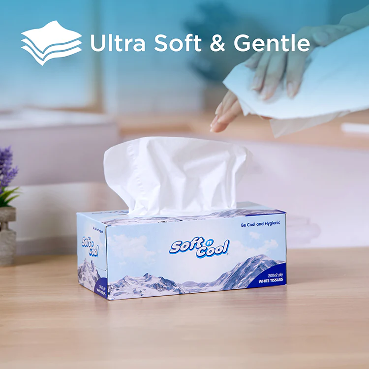 Soft n Cool Facial Tissue 200 Sheets x 2 Ply 5 Boxes + 150 sheets x 2 Ply 1 Box - Image 8