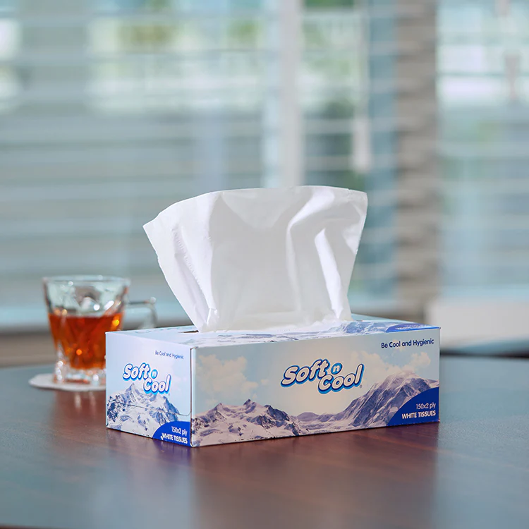 Soft n Cool Facial Tissue 5 + 1 Free 150 Sheets x 2 Ply - Image 3