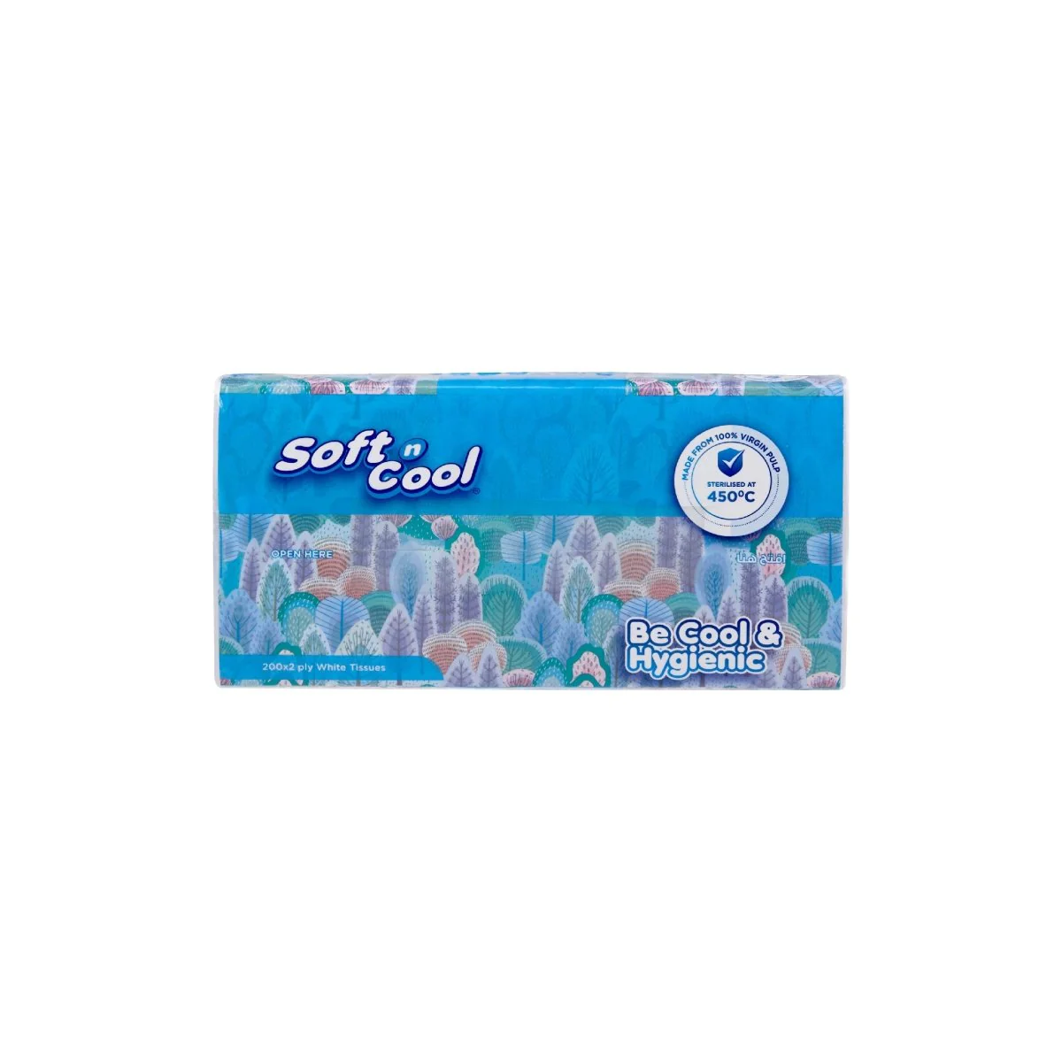 Soft n Cool Facial Tissue Nylon Pack 200 Sheets x 2 ply - Image 15