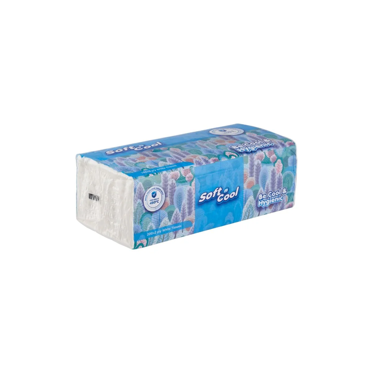 Soft n Cool Facial Tissue Nylon Pack 200 Sheets x 2 ply - Image 5