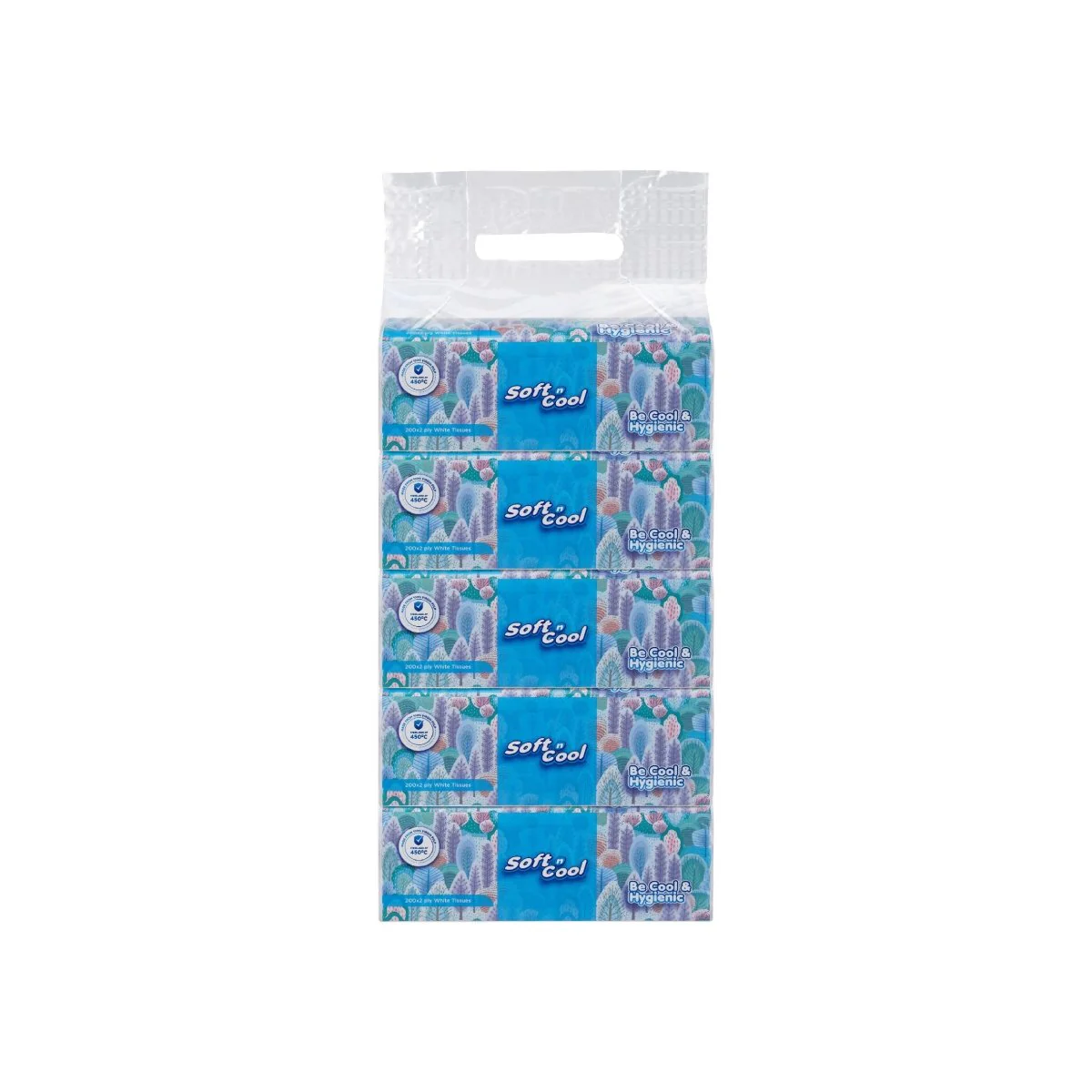 Soft n Cool Facial Tissue Nylon Pack 200 Sheets x 2 ply - Image 8