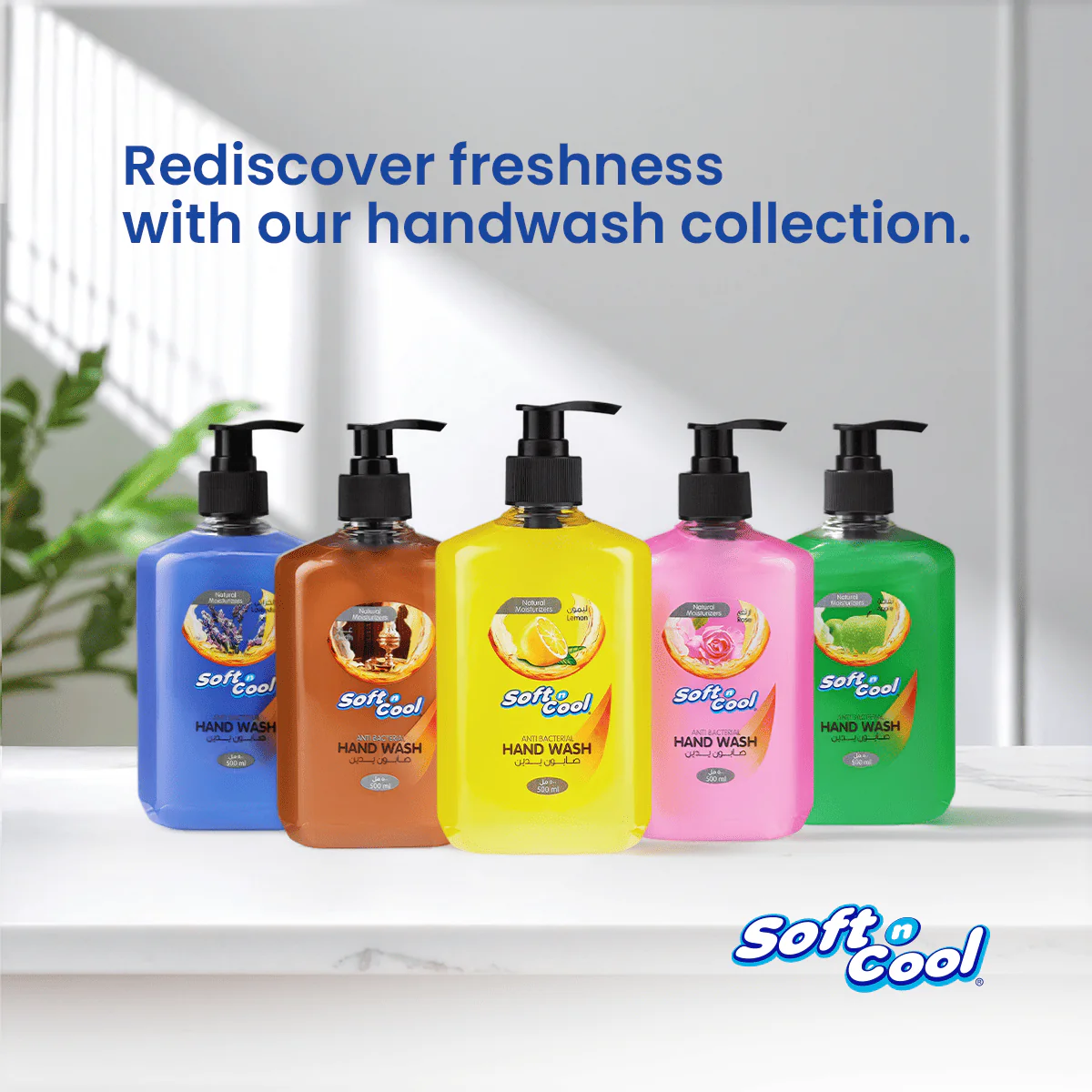 Soft n Cool Liquid Hand Wash 500 ml - Image 2