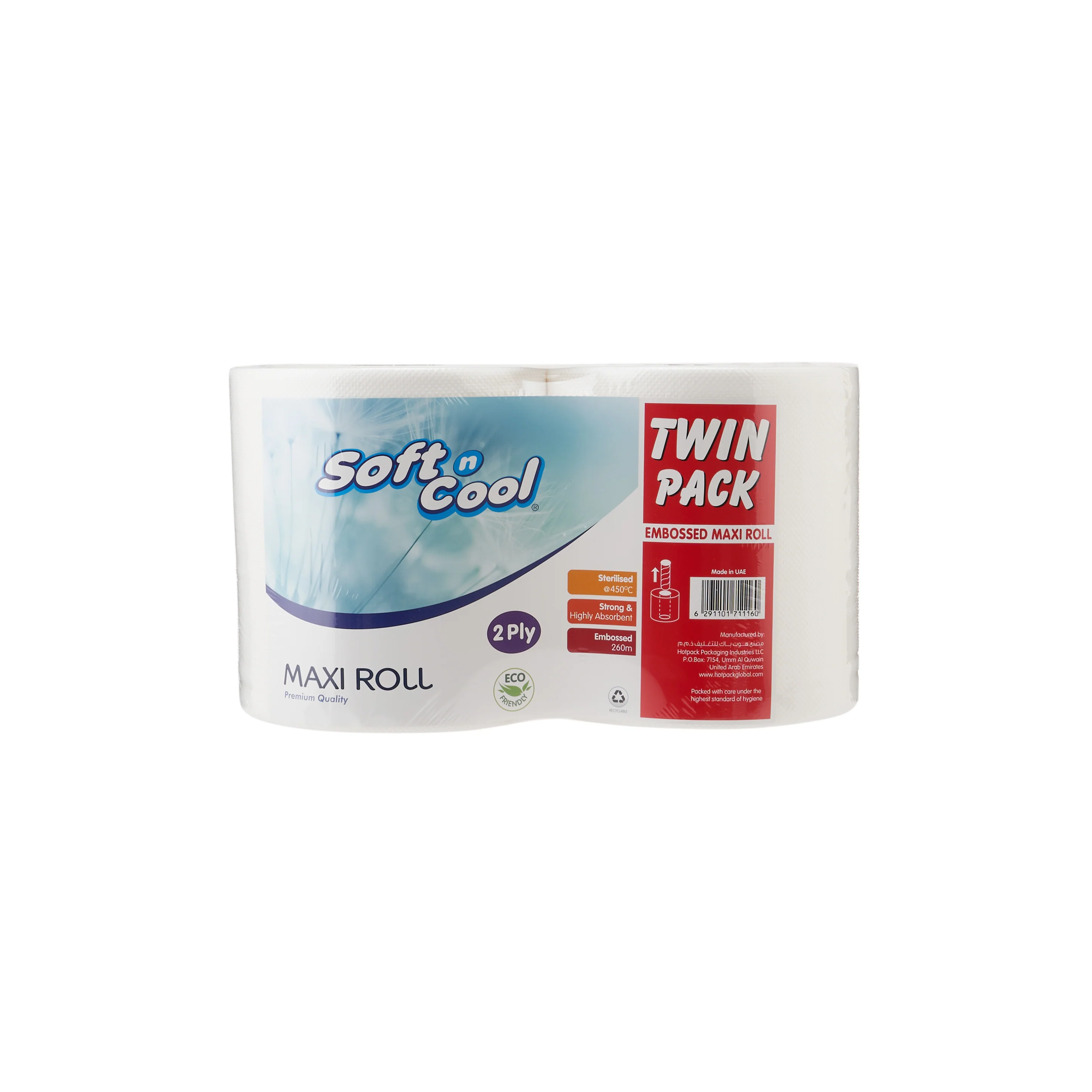Soft n Cool Maxi Roll Twin Pack 2 Ply