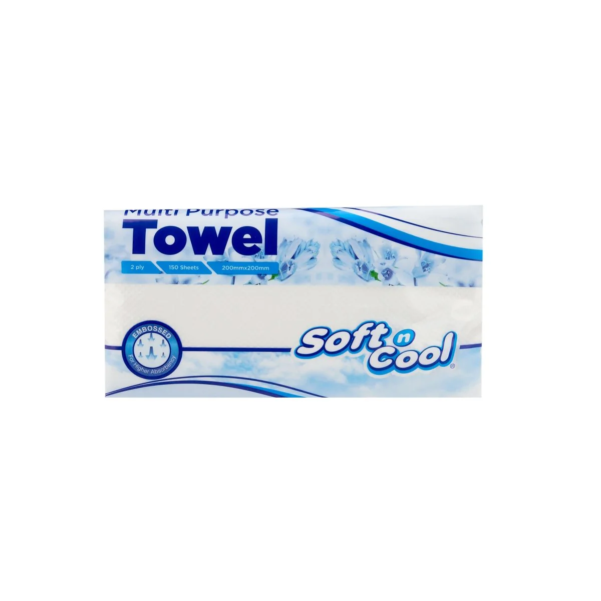 Soft n Cool Multi Purpose Paper Towel 150 Sheets x 2 ply - Image 2