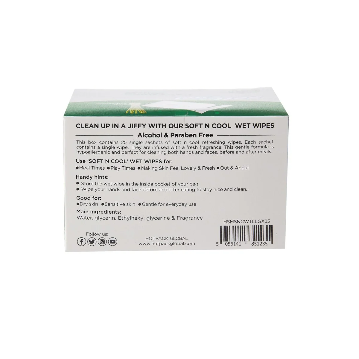 Soft n Cool Refreshing Wet Wipes Lemongrass Fragrance - Image 4