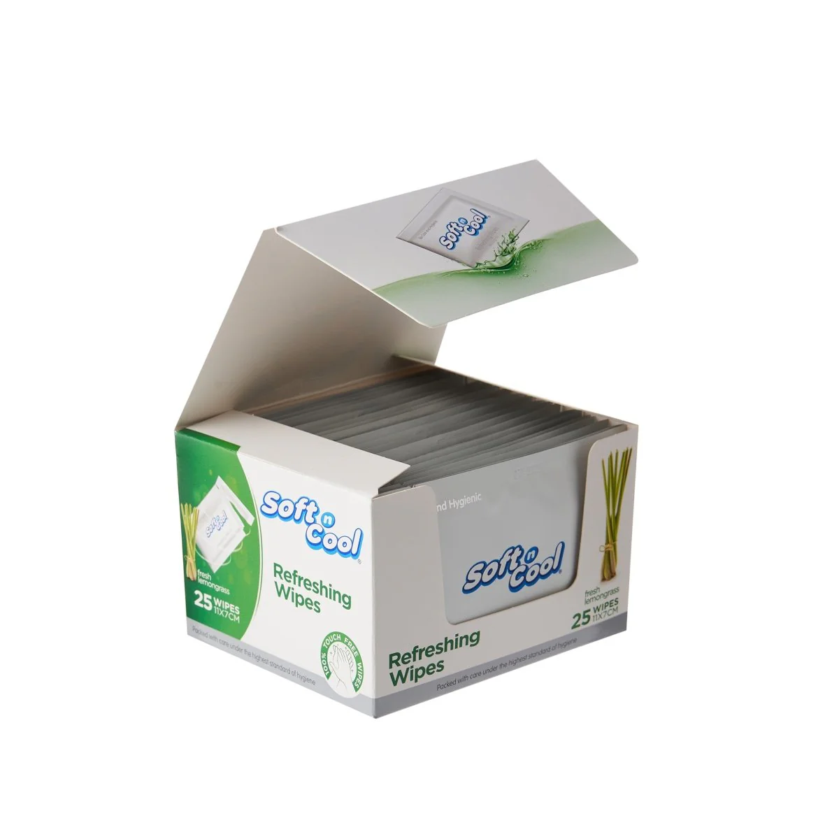 Soft n Cool Refreshing Wet Wipes Lemongrass Fragrance - Image 7