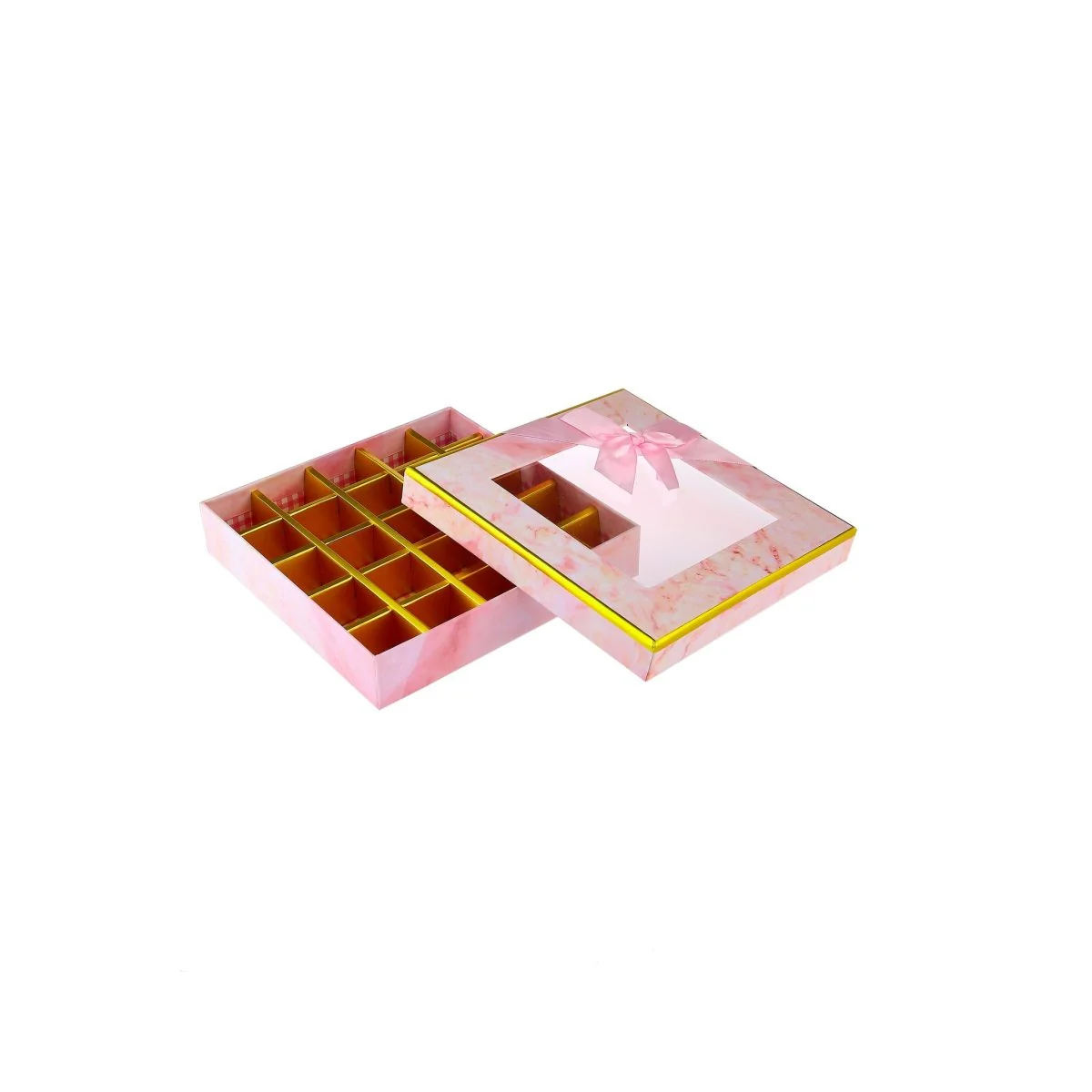 Square Chocolate Gift Box 25 Division - 1 Piece - Image 12