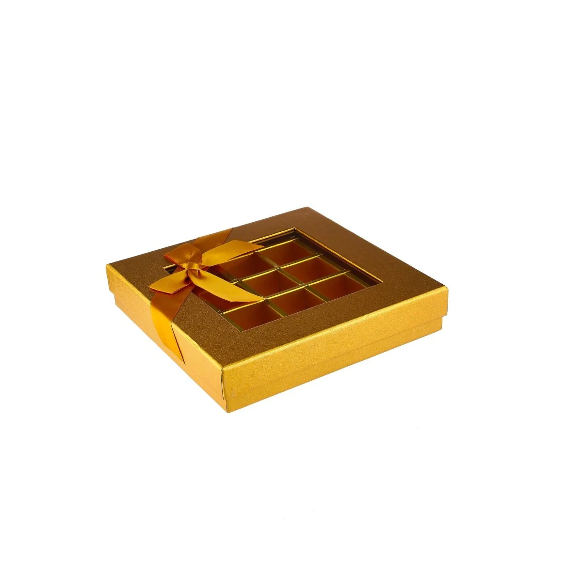 Square Chocolate Gift Box 25 Division - 1 Piece - Image 4