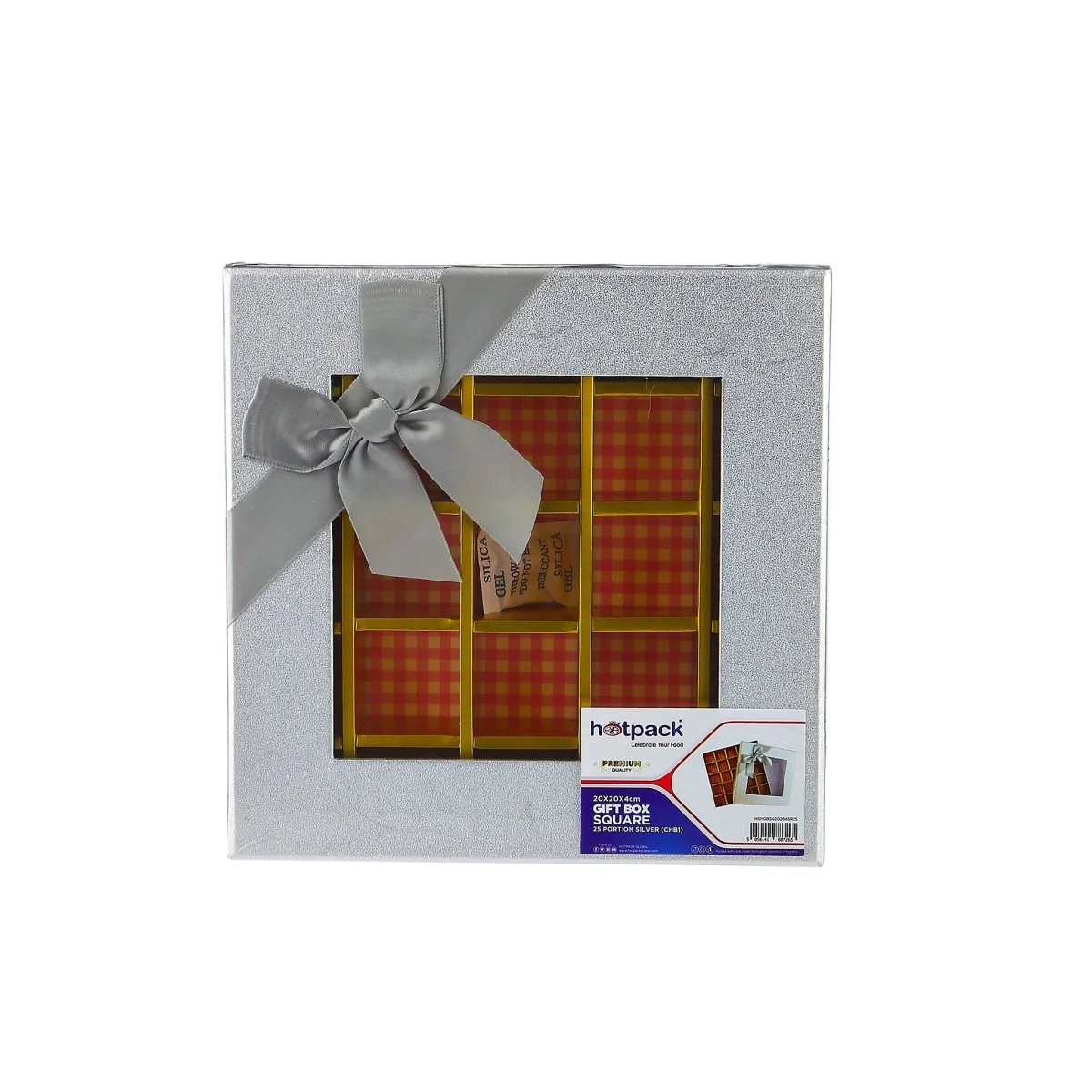 Square Chocolate Gift Box 25 Division - 1 Piece - Image 6