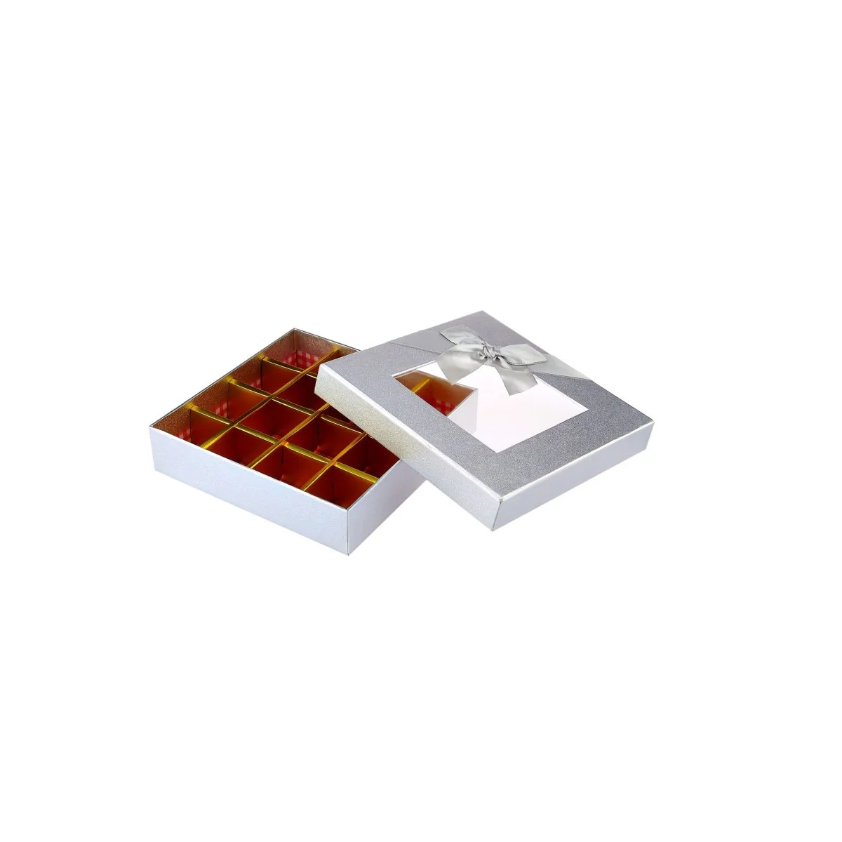 Square Chocolate Gift Box 25 Division - 1 Piece - Image 8