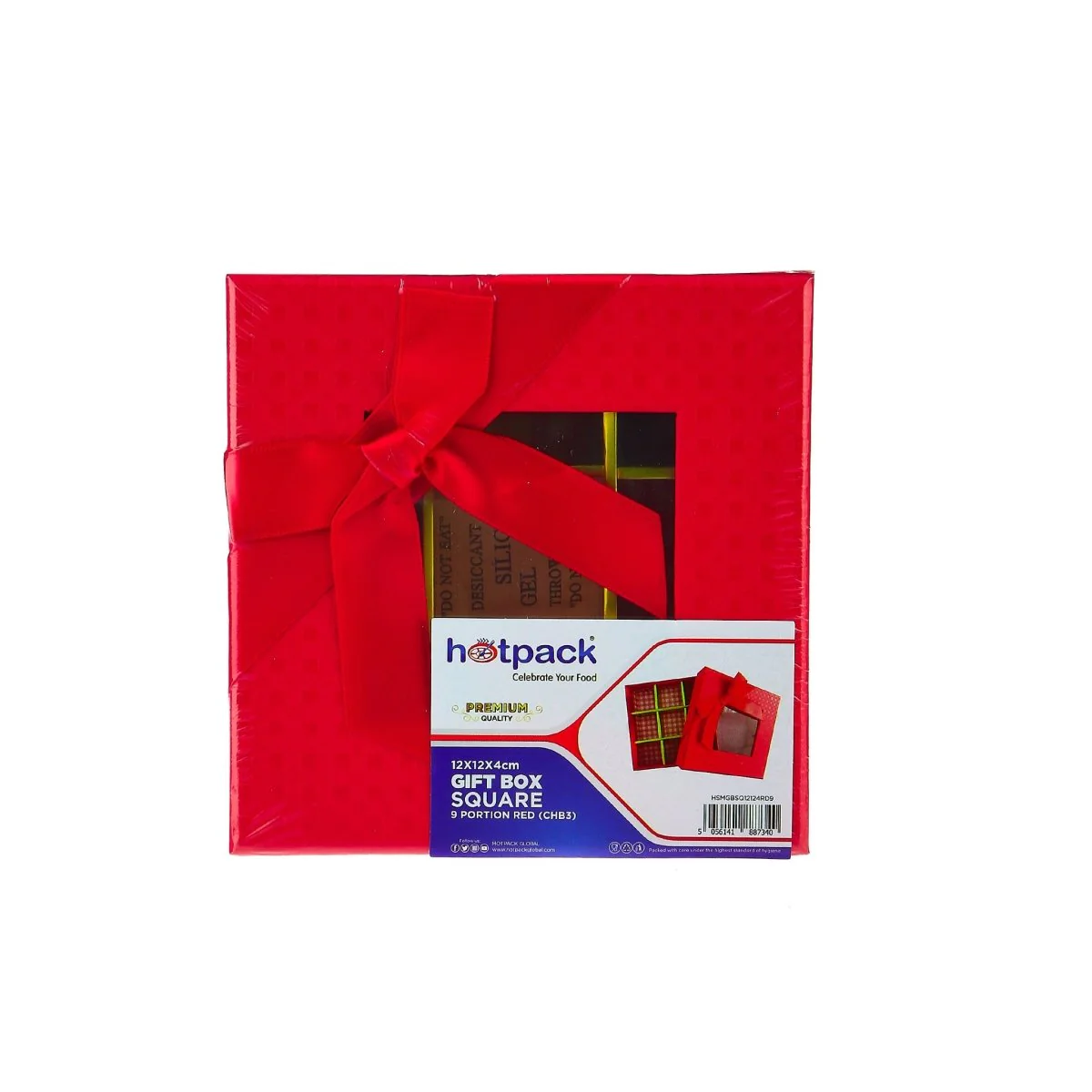 Square Shape Chocolate Gift Box 09 Division - 1 Piece - Image 15