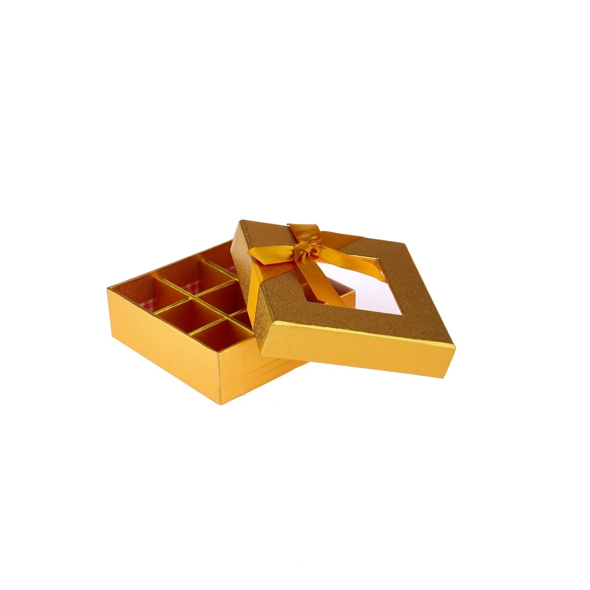Square Shape Chocolate Gift Box 09 Division - 1 Piece - Image 7