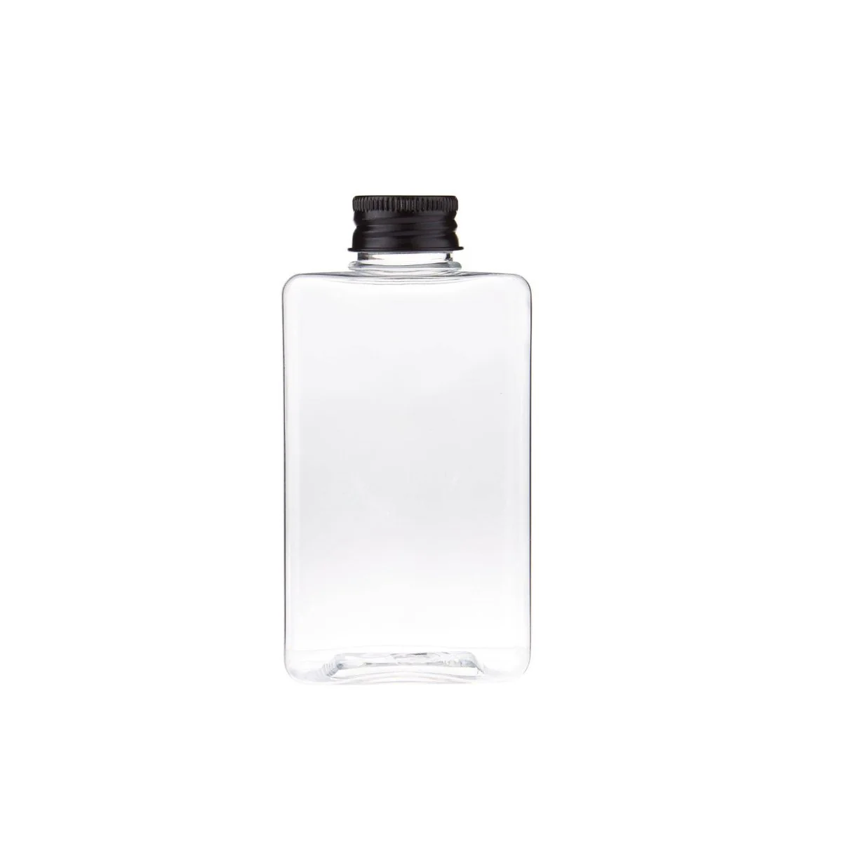 Square Shaped Plastic Juice Bottle With Cap 10 Pieces