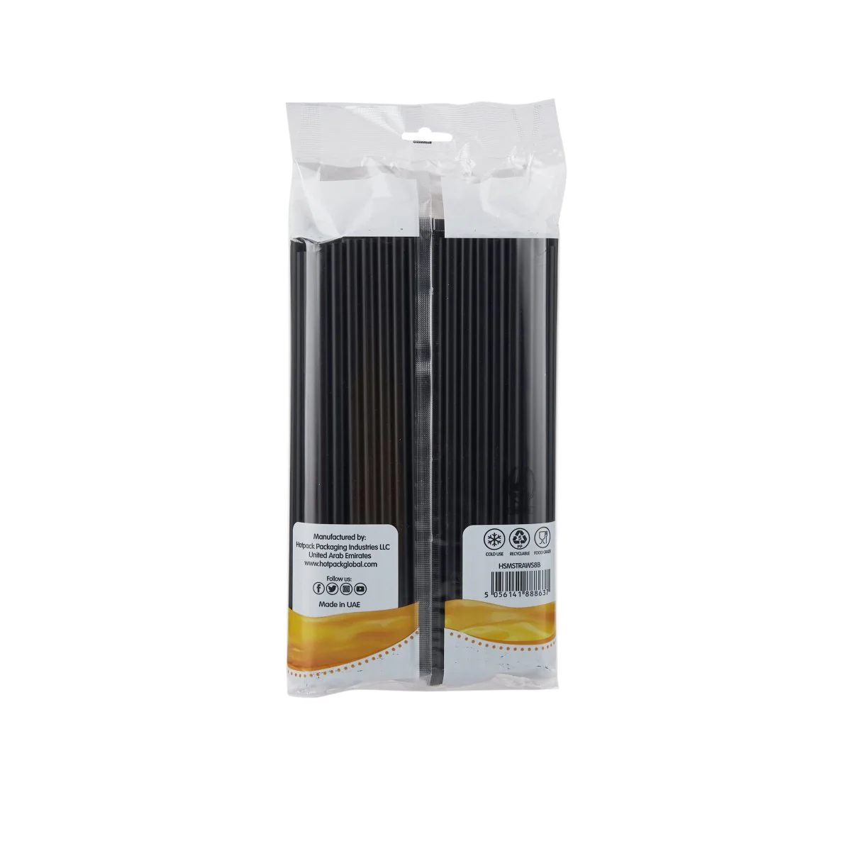 Straight Black Straw 8 mm - Image 2