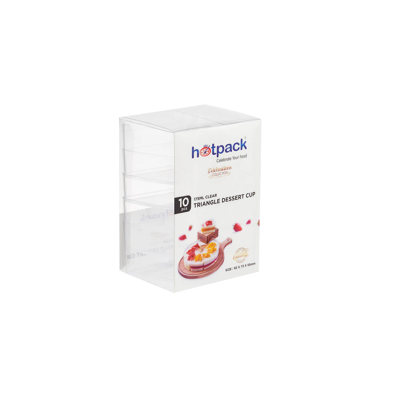 Triangle Clear Dessert Cup - Image 7