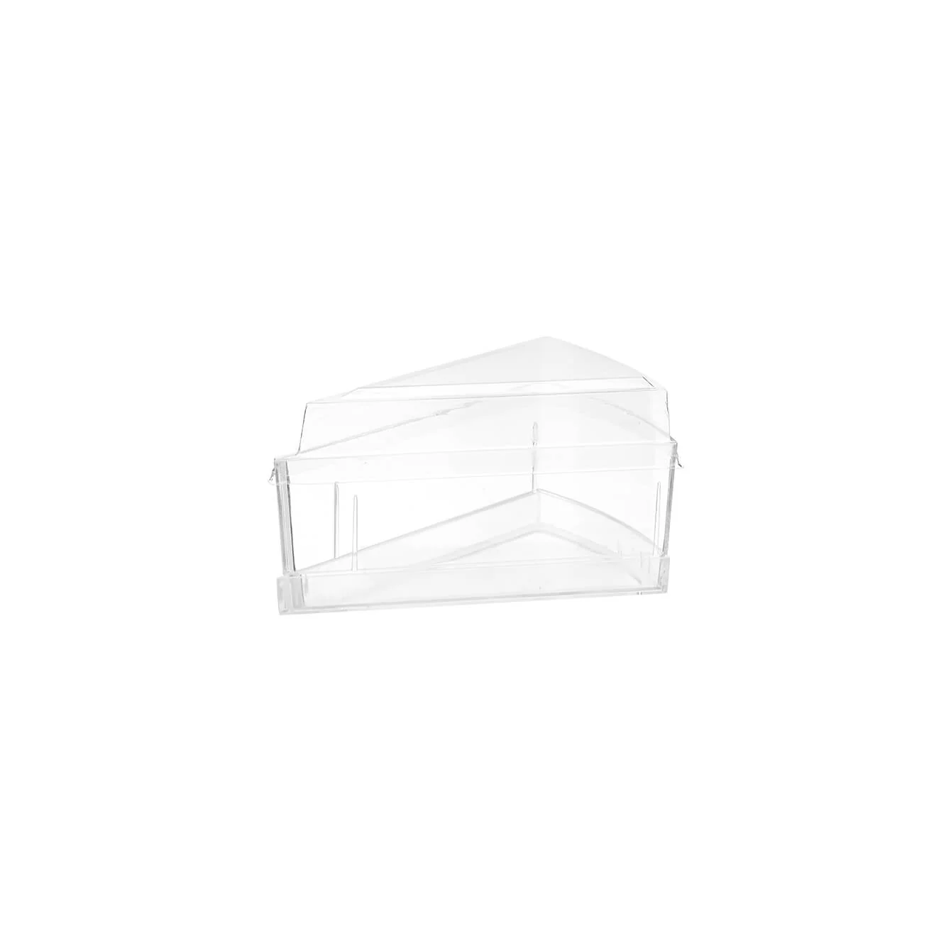 Triangle Clear Dessert Cup With Lid - Image 3