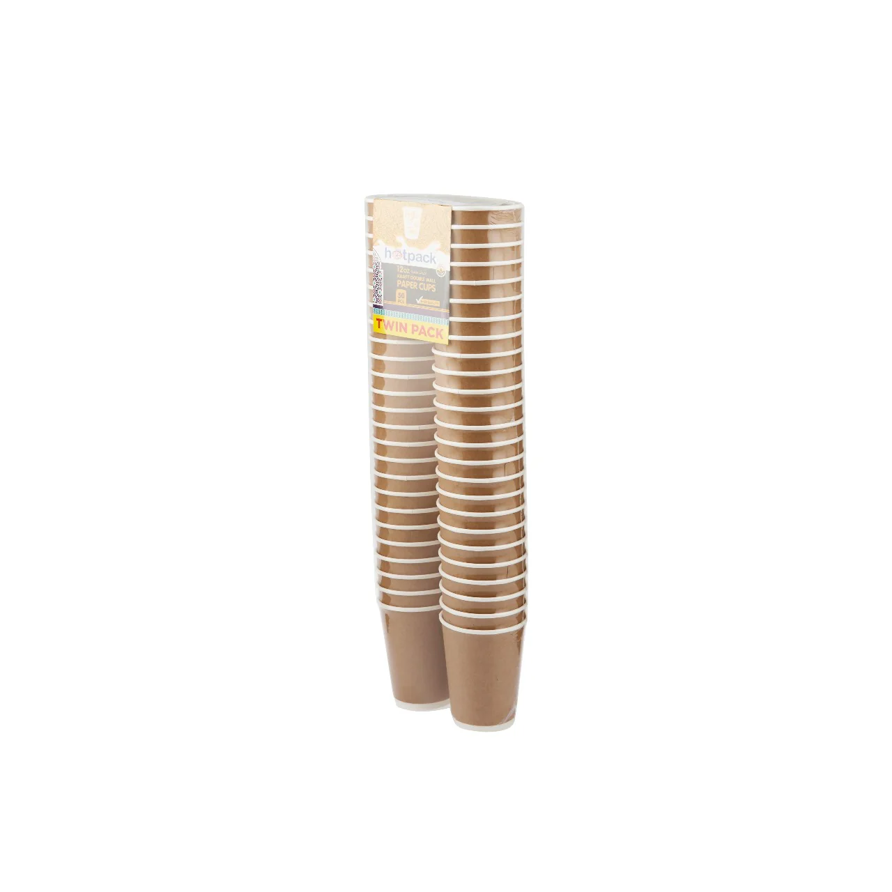 Twin Pack 12 Oz Kraft Double Wall Paper Cup - Image 5