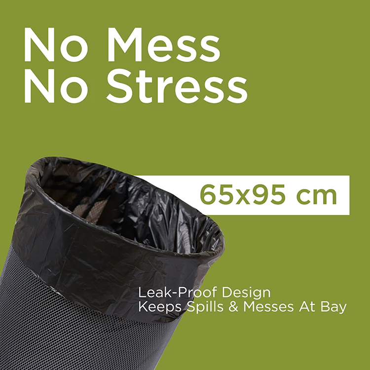 Twin Pack Garbage Roll Black 65x95cm 30 Gallon 25 % off - Image 5