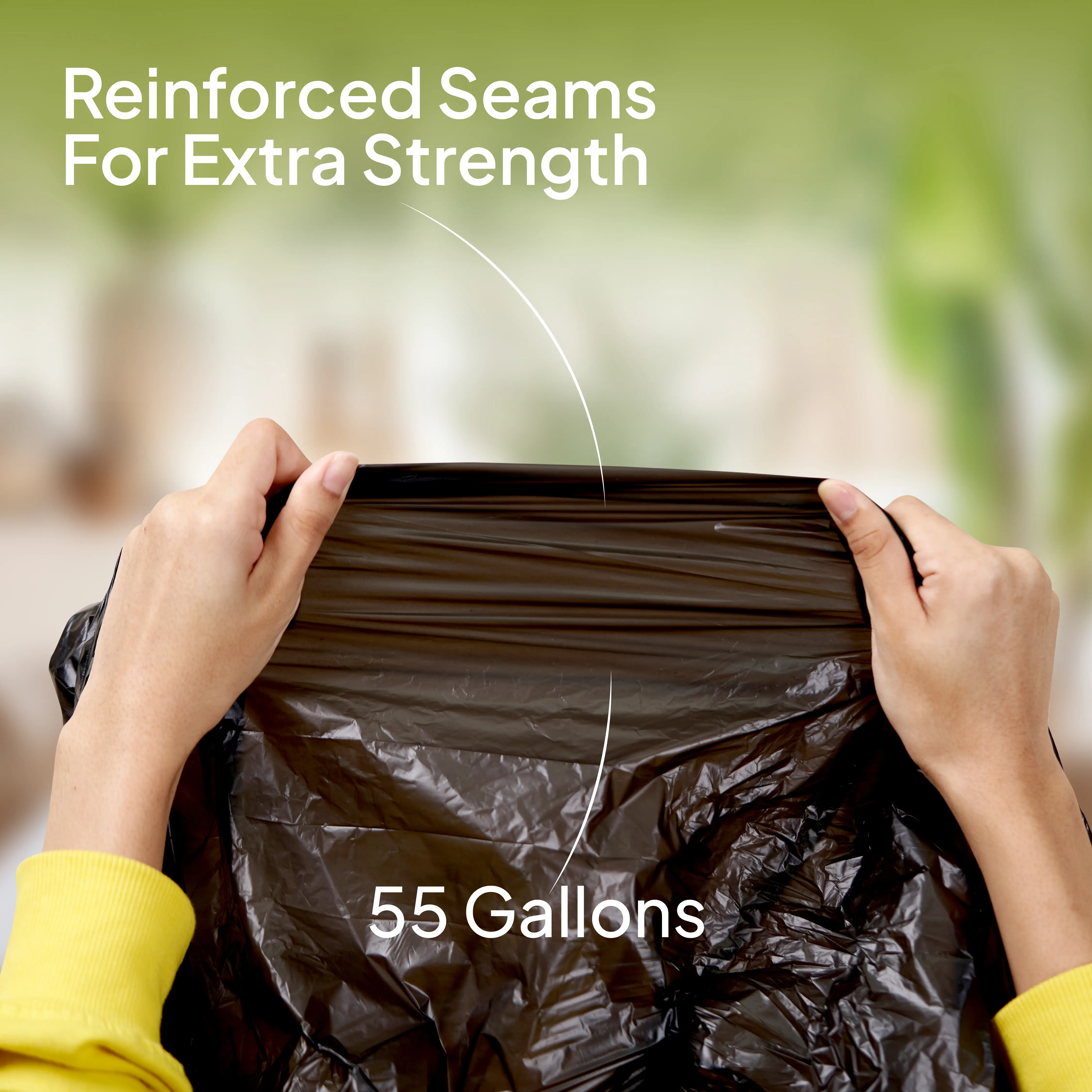 Twin Pack Heavy Duty Garbage Roll Black 80x110cm 55 Gallon 30 Pieces - Image 4