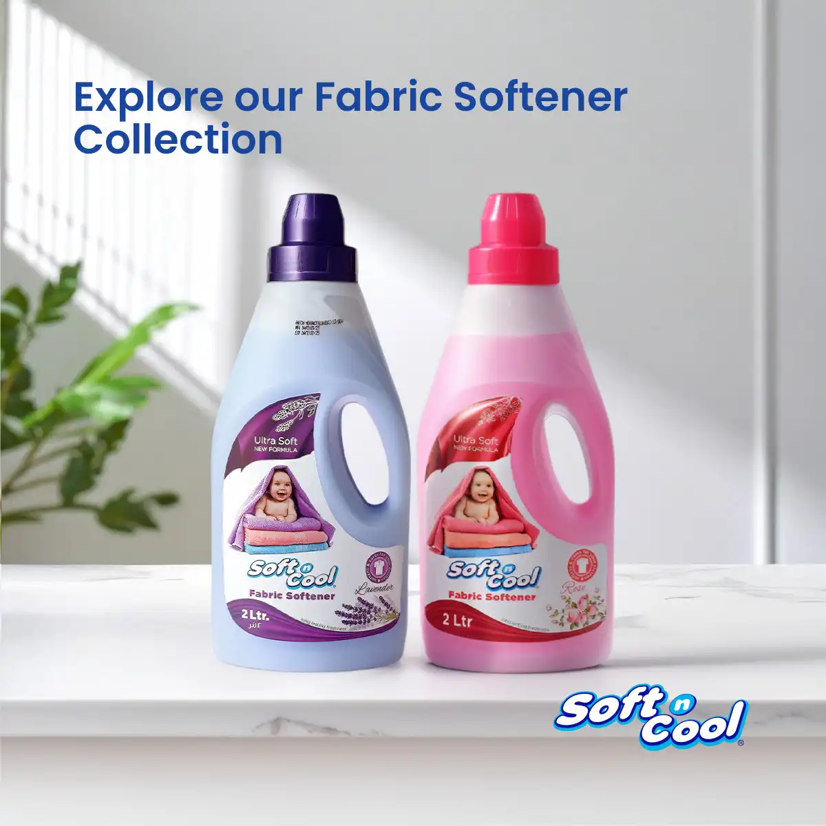 Twin Pack Soft N Cool Fabric Softner 2x2 Litres - Image 2