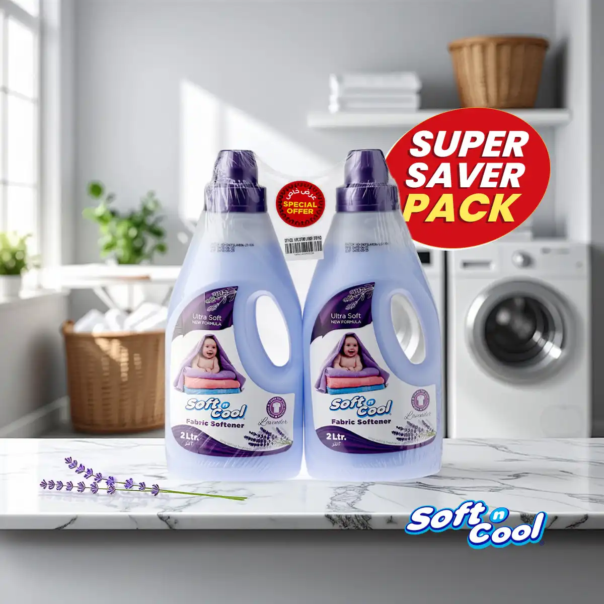 Twin Pack Soft N Cool Fabric Softner 2x2 Litres - Image 9