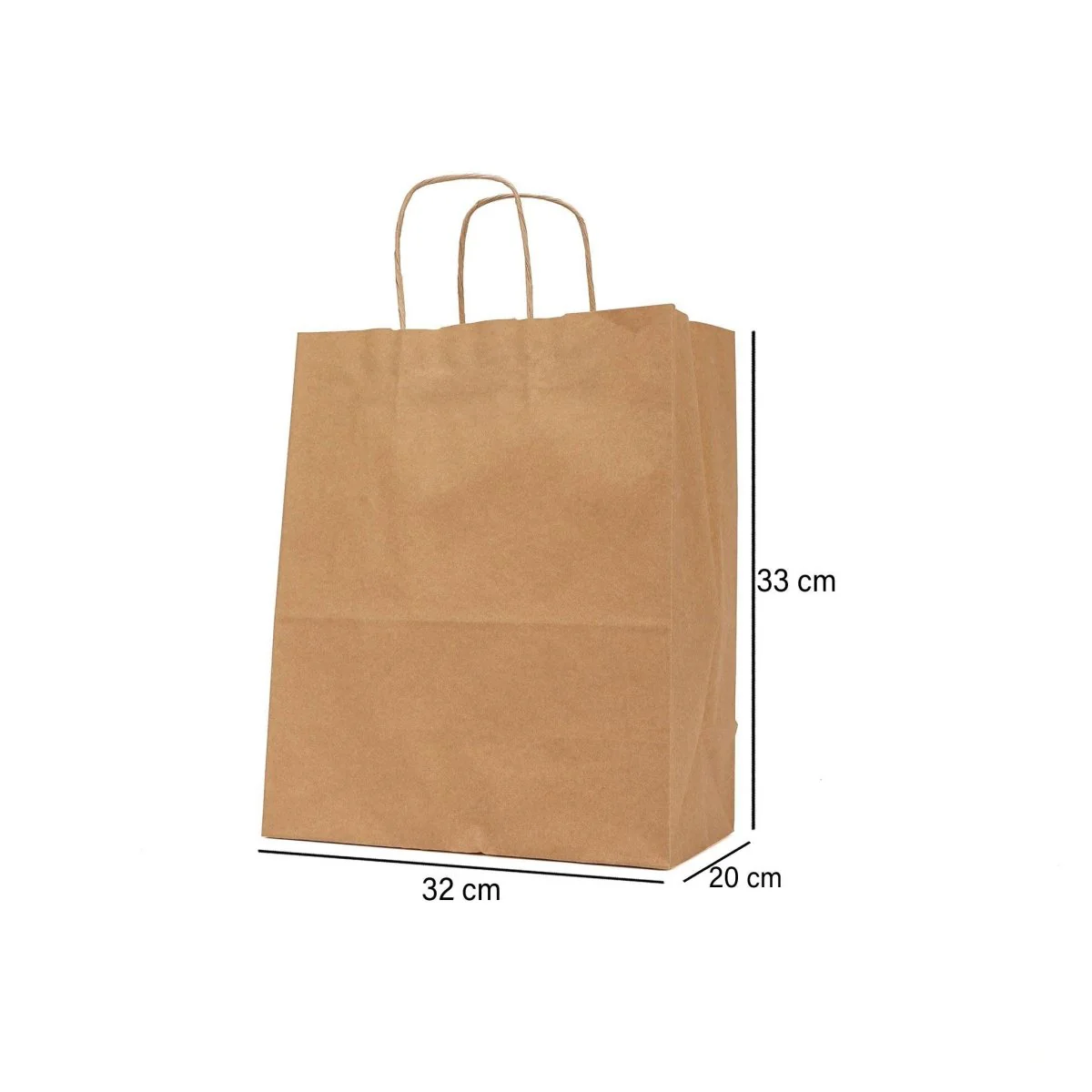 Twisted Handle Kraft Brown Paper Bag 25 Pieces - Image 8