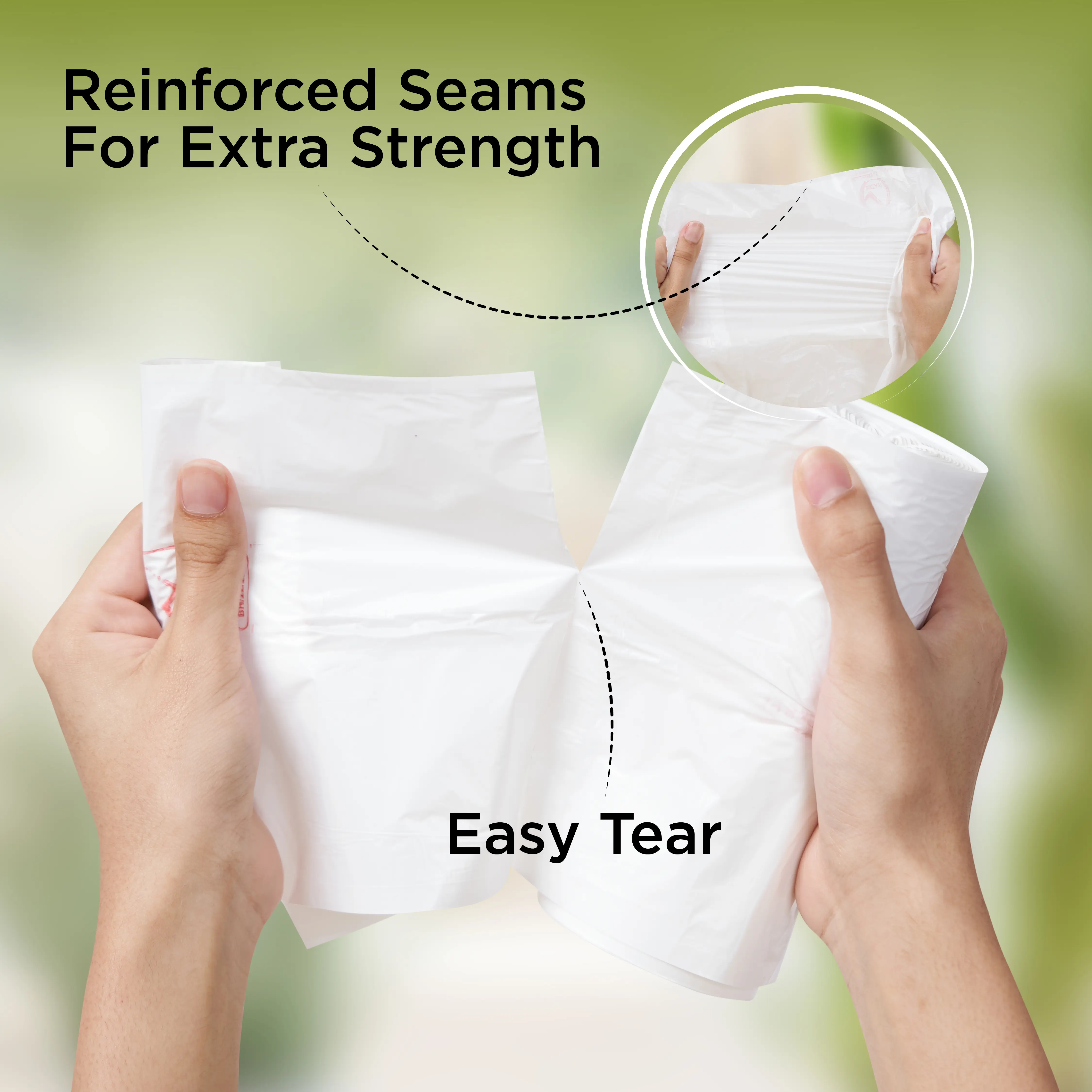 White Dust Bin Bag Roll - Image 15