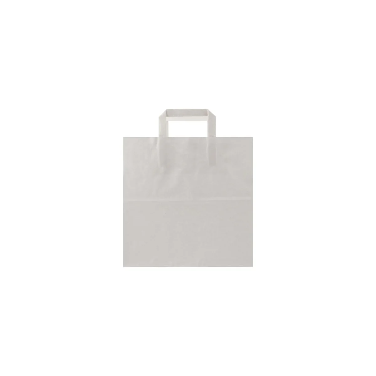 White Flat Handle Paper Bag - Image 10